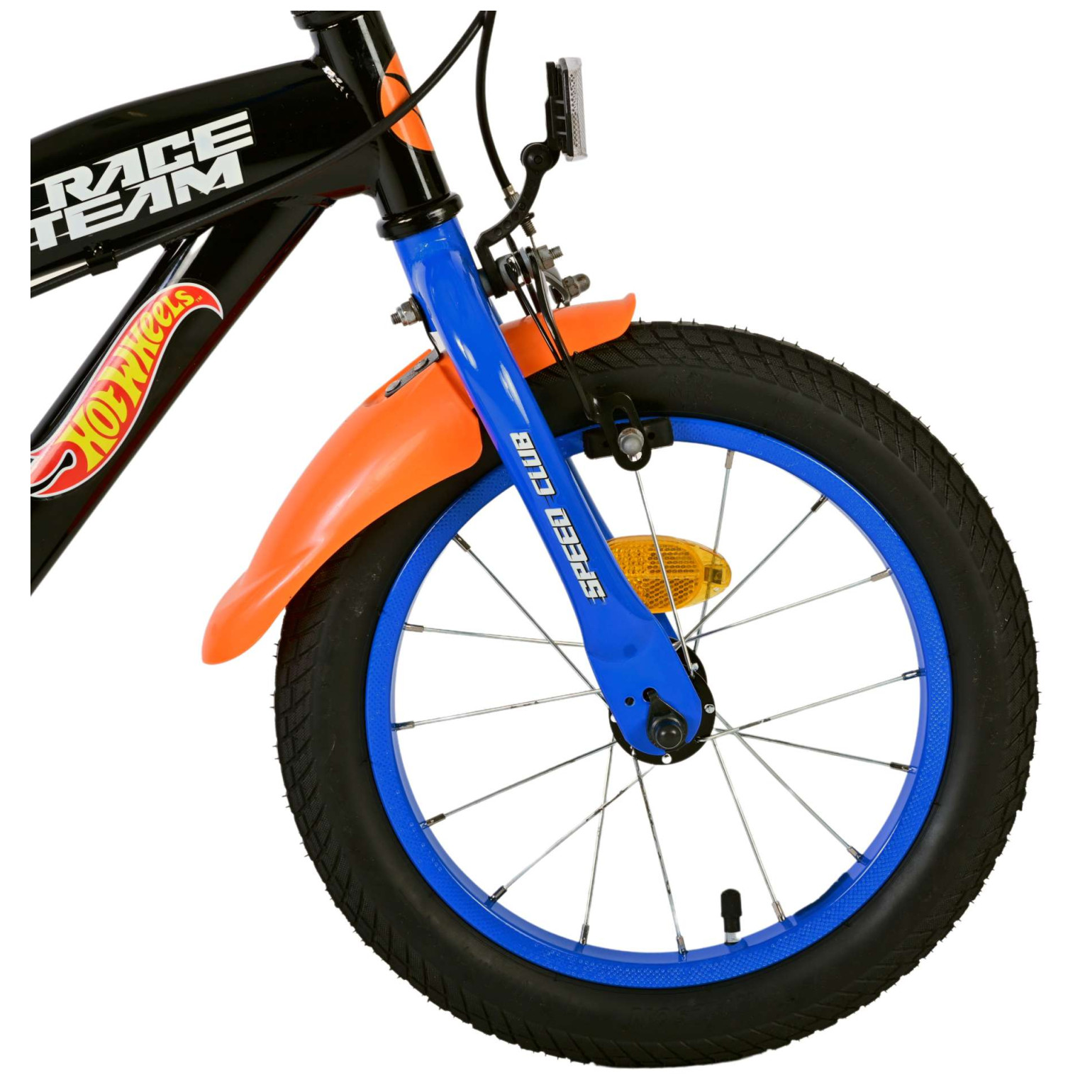 Hot Wheels Fiets - 14 inch - Zwart - Twee handremmen