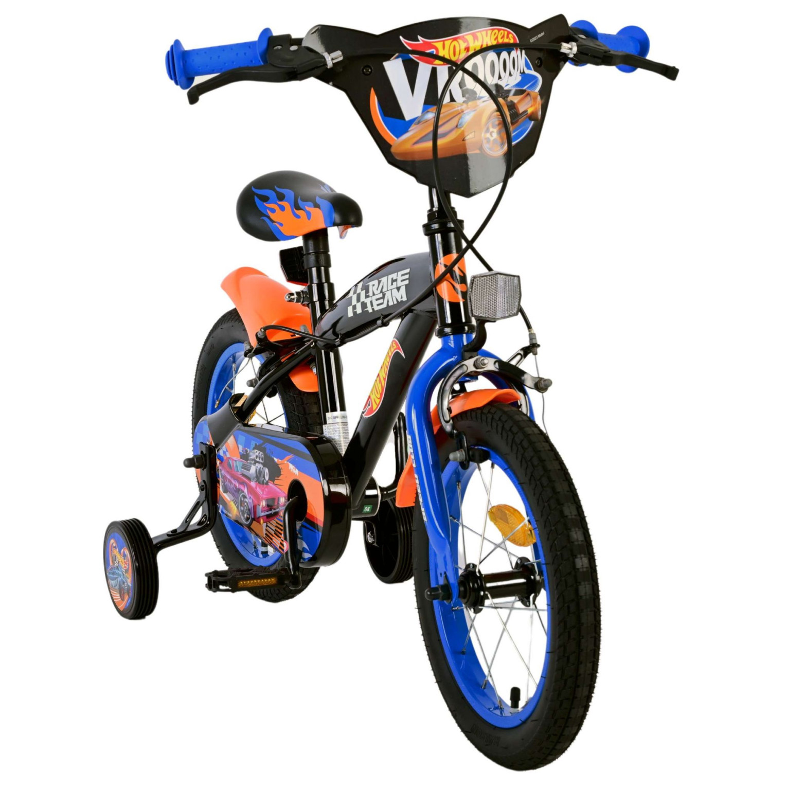 Hot Wheels Fiets - 14 inch - Zwart - Twee handremmen