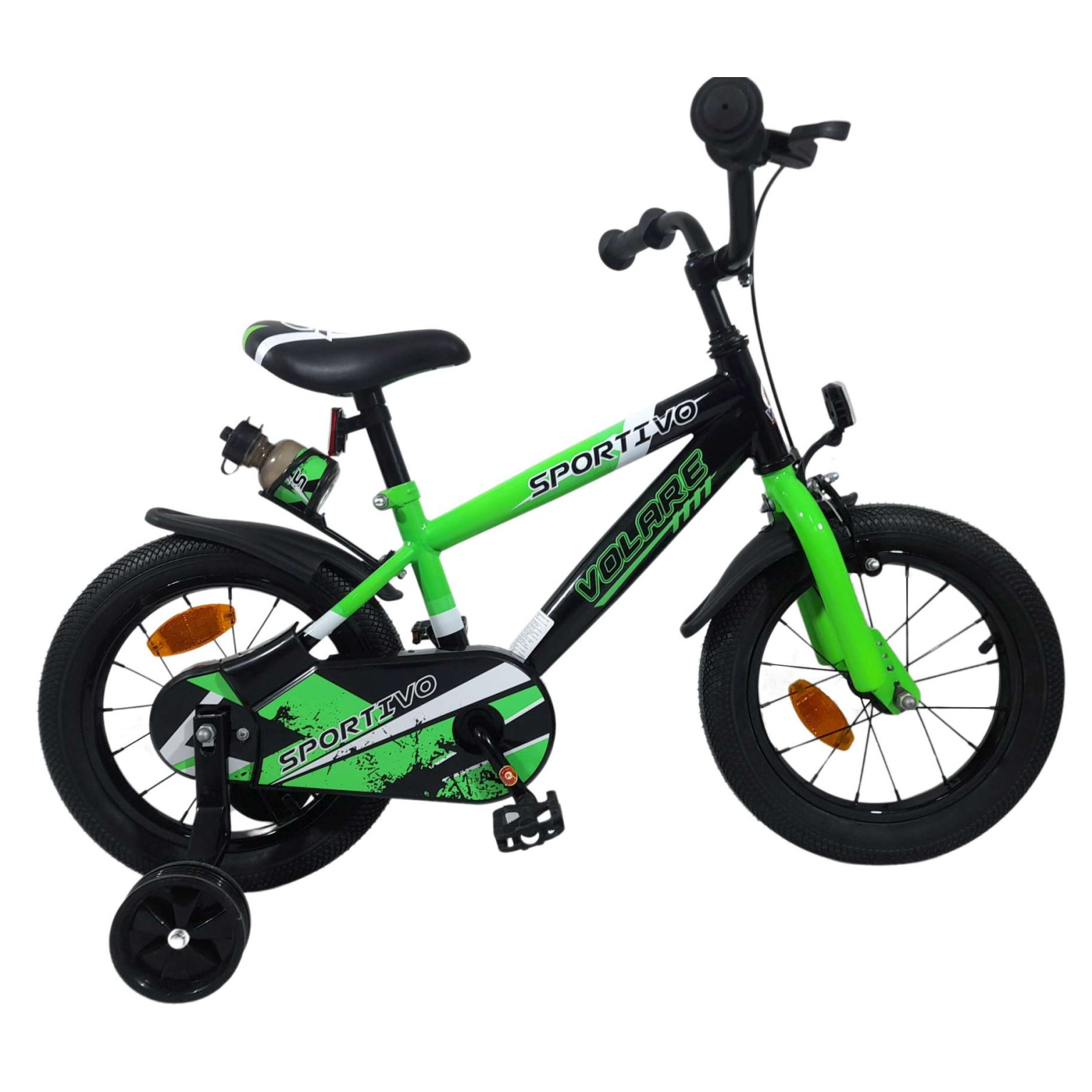 Volare Sportivo Fiets - 16 inch - Groen Zwart