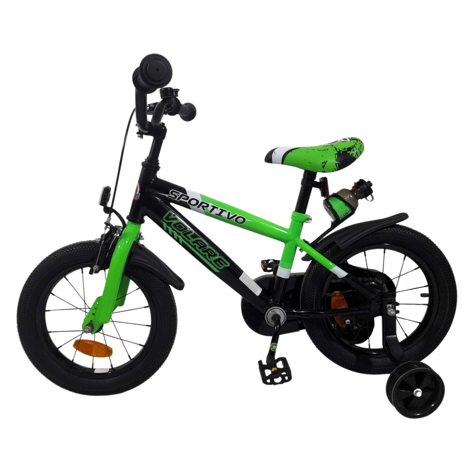 Volare Sportivo Fiets - 16 inch - Groen Zwart