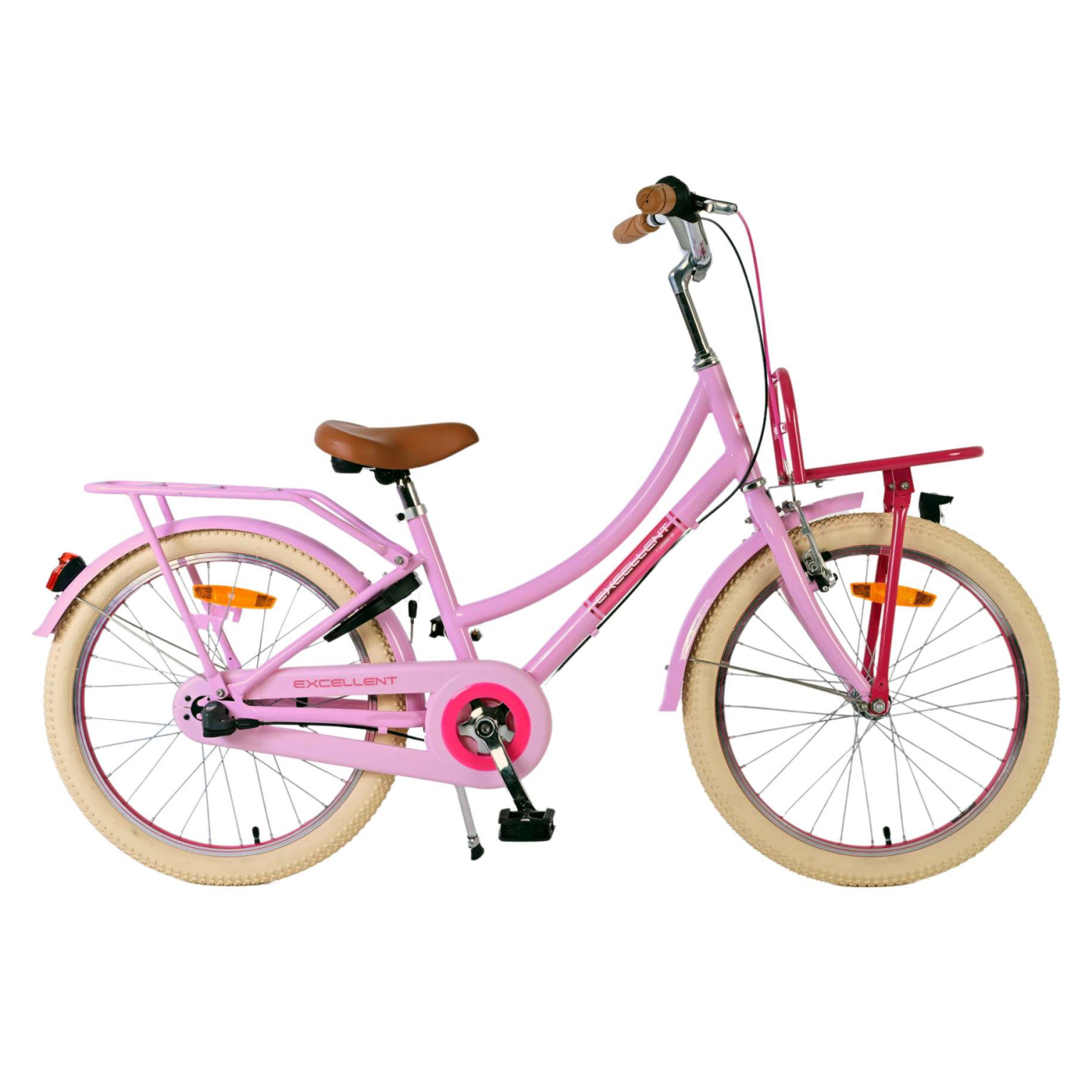 Volare Excellent Fiets - 20 inch - Roze - 3 versnellingen