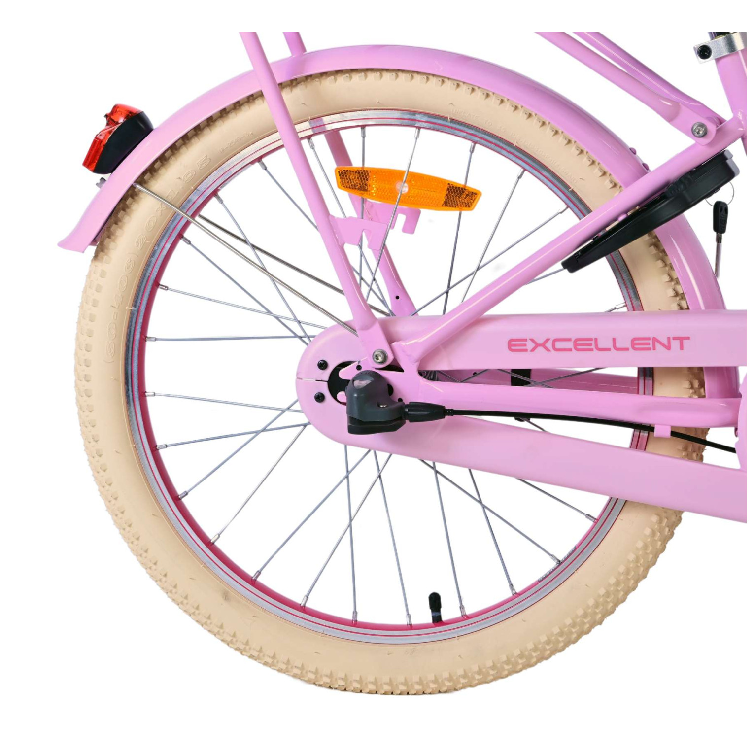 Volare Excellent Fiets - 20 inch - Roze - 3 versnellingen