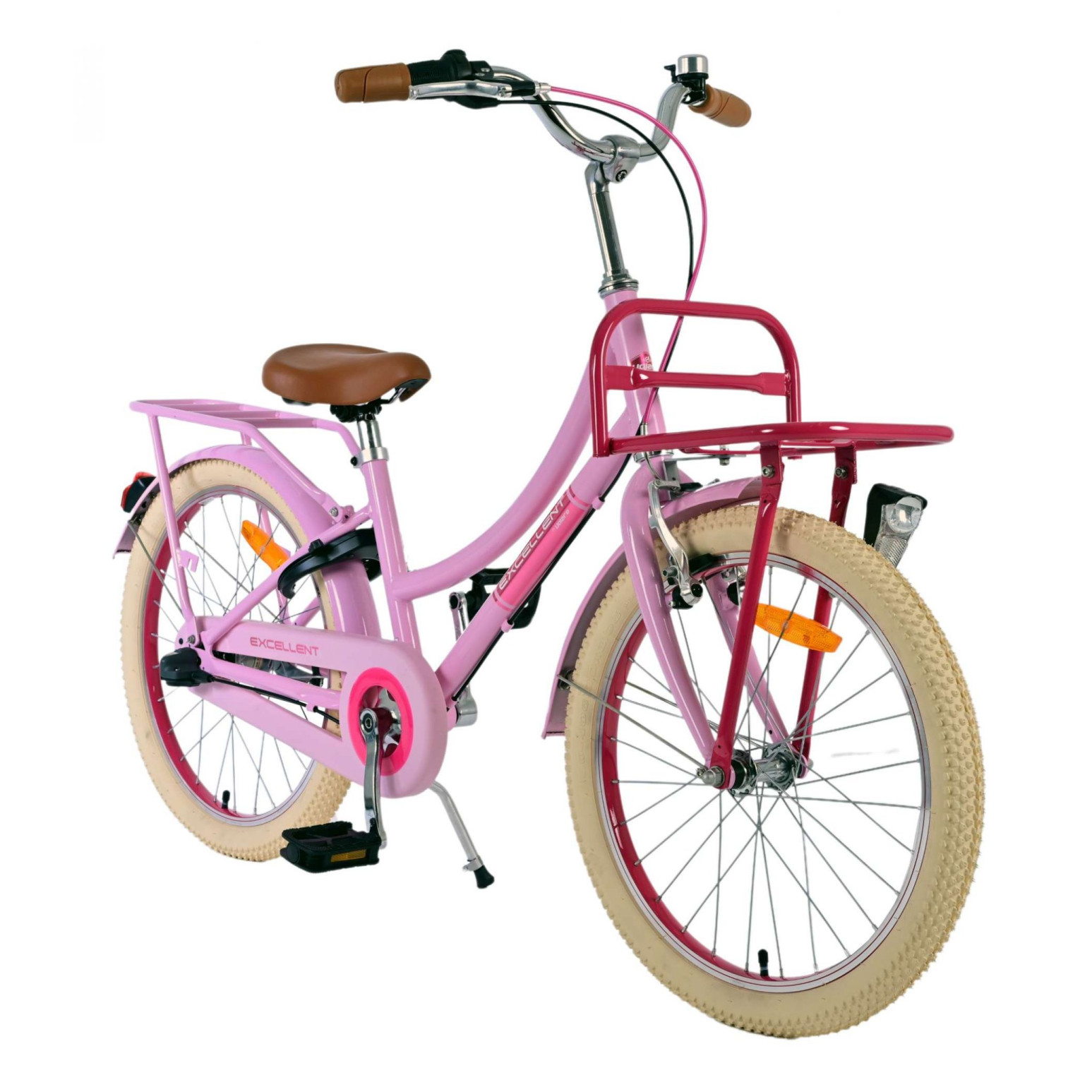 Volare Excellent Fiets - 20 inch - Roze - 3 versnellingen