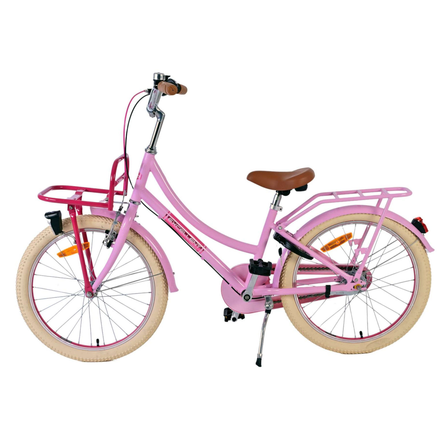 Volare Excellent Fiets - 20 inch - Roze - 3 versnellingen