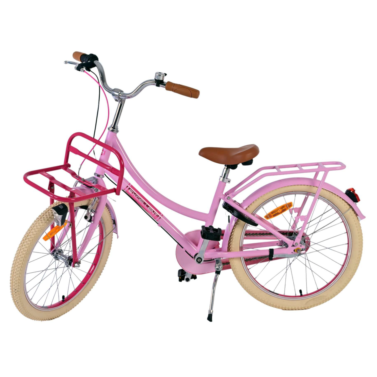 Volare Excellent Fiets - 20 inch - Roze - 3 versnellingen