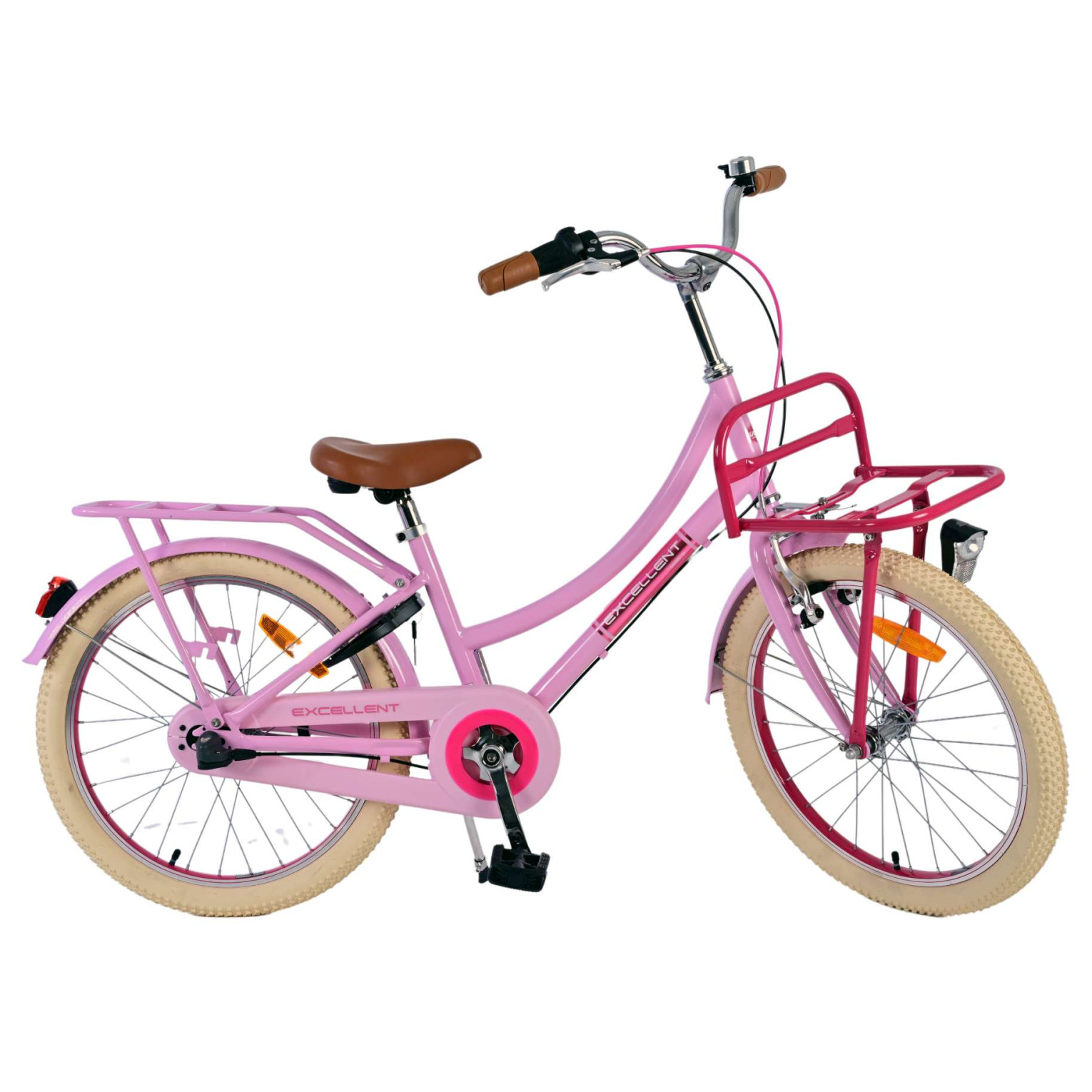 Volare Excellent Fiets - 20 inch - Roze - 3 versnellingen