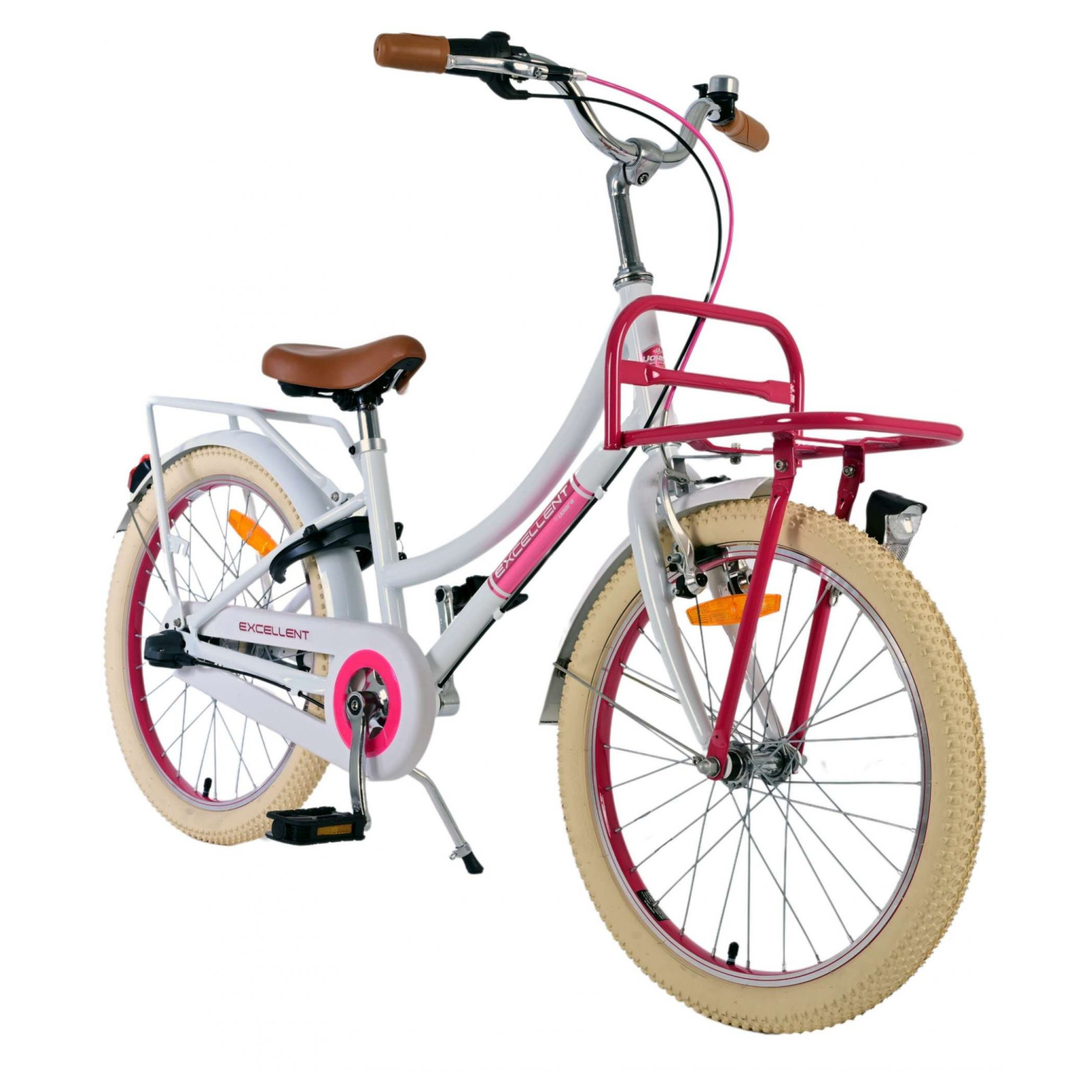 Volare Excellent Fiets - 20 inch - Wit - 3 versnellingen