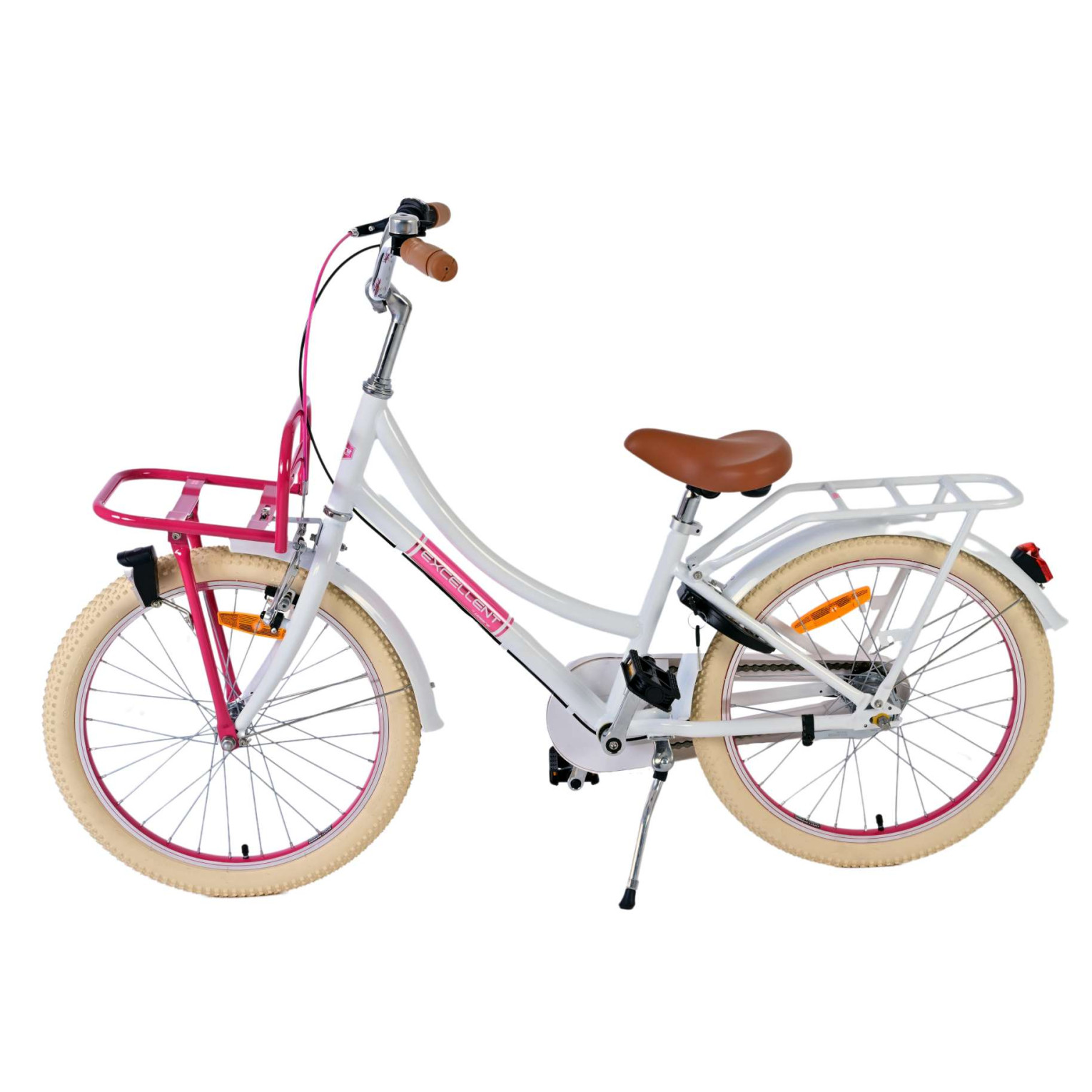 Volare Excellent Fiets - 20 inch - Wit - 3 versnellingen