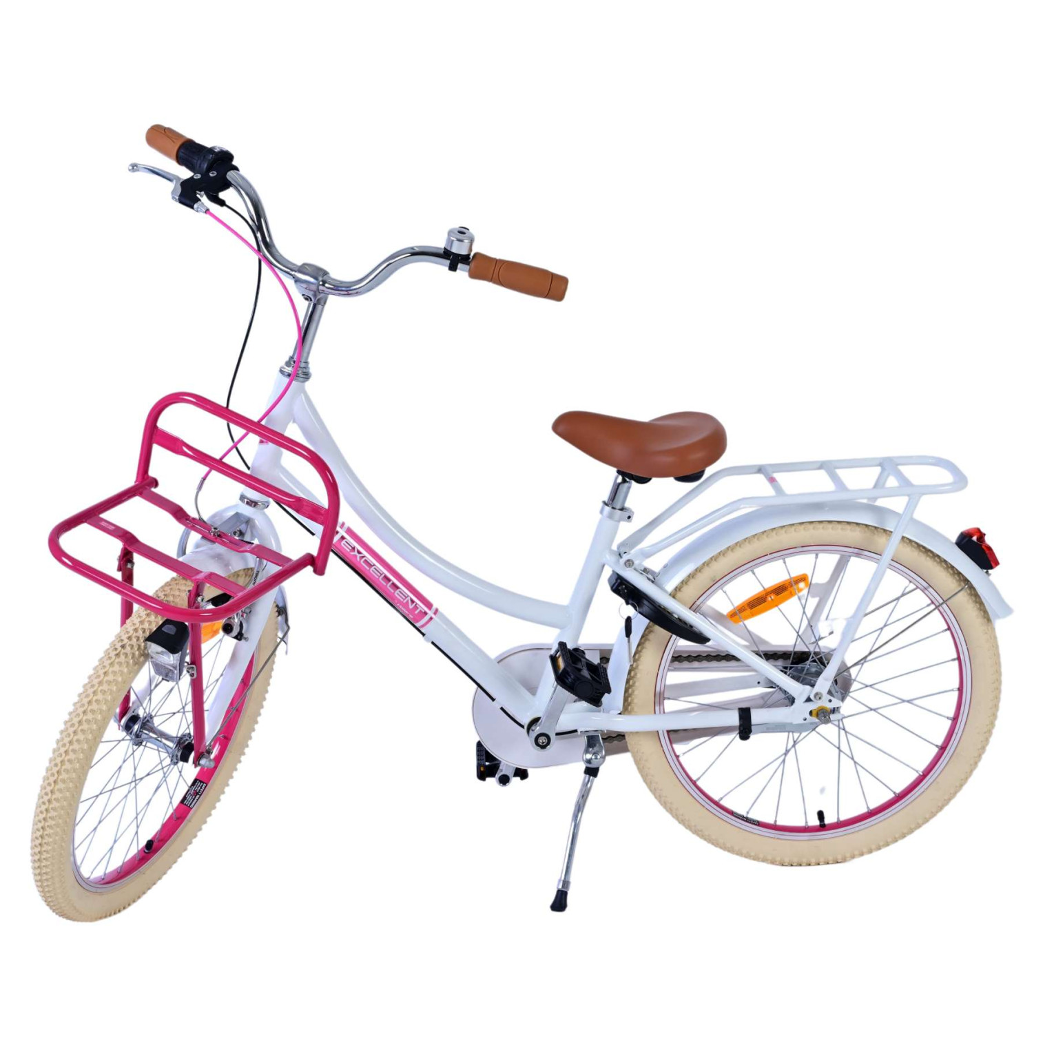 Volare Excellent Fiets - 20 inch - Wit - 3 versnellingen