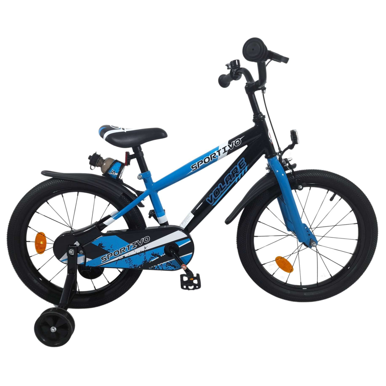 Volare Sportivo Fiets - 16 inch - Blauw Zwart