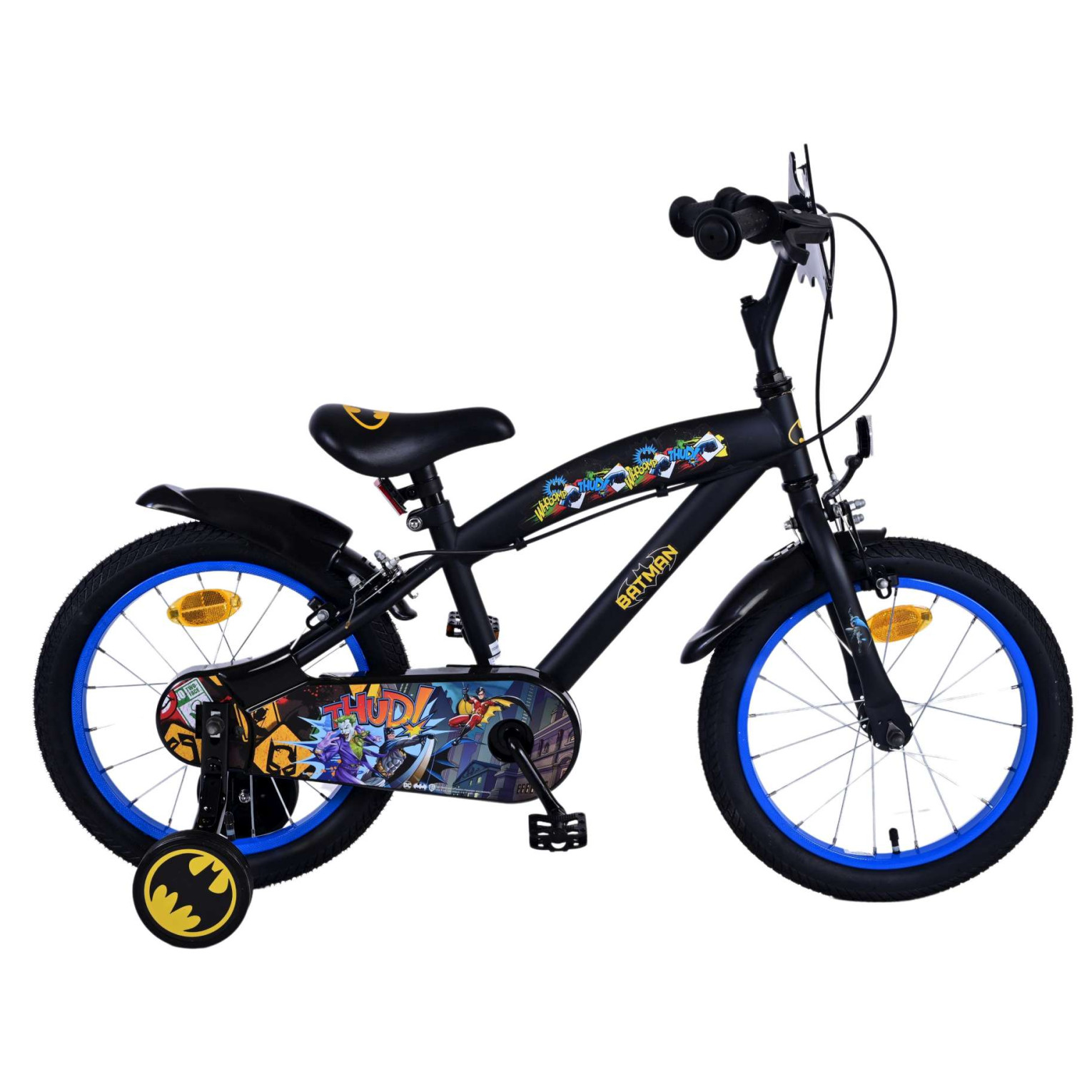 Batman Fiets - 16 inch - Zwart - Twee handremmen