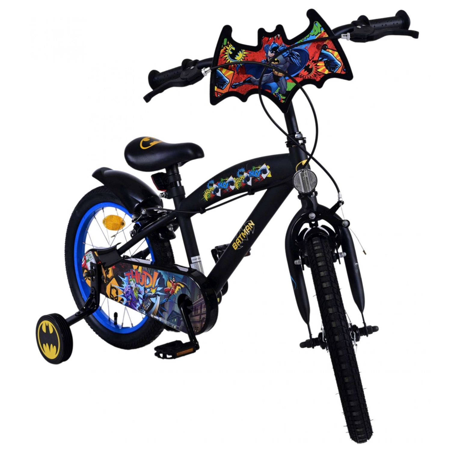 Batman Fiets - 16 inch - Zwart - Twee handremmen