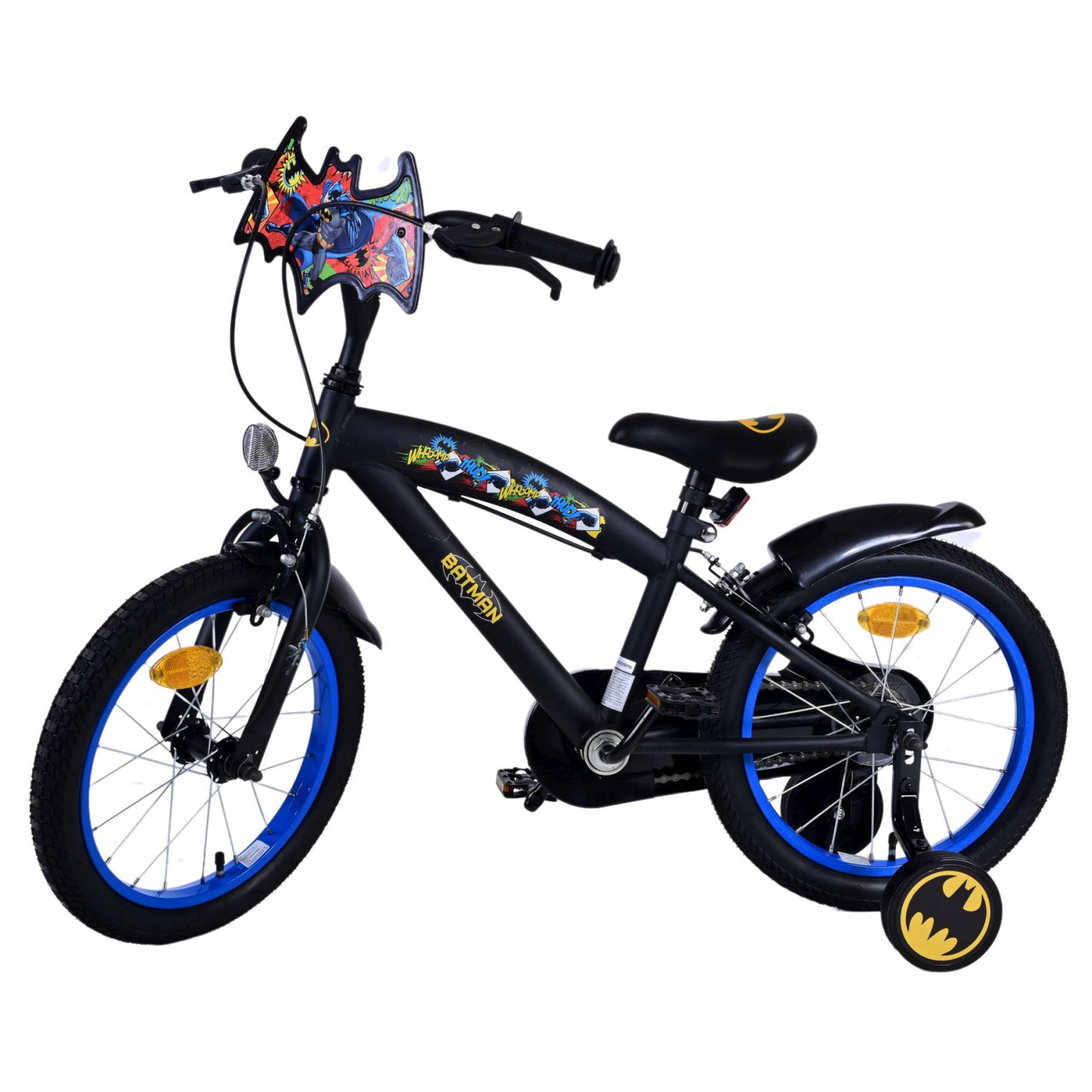 Batman Fiets - 16 inch - Zwart - Twee handremmen