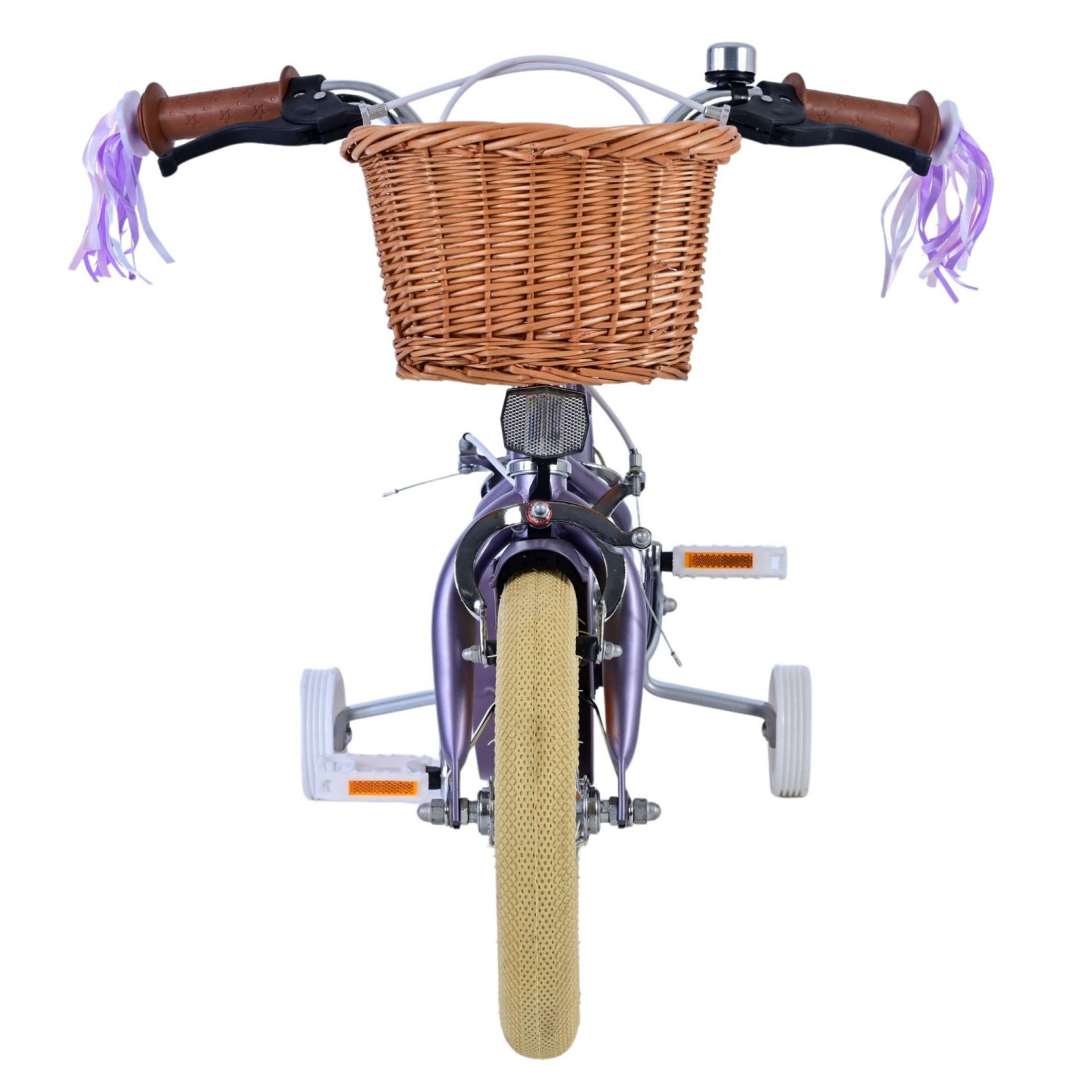 Volare Blossom Fiets - 12 inch - Paars - Twee handremmen