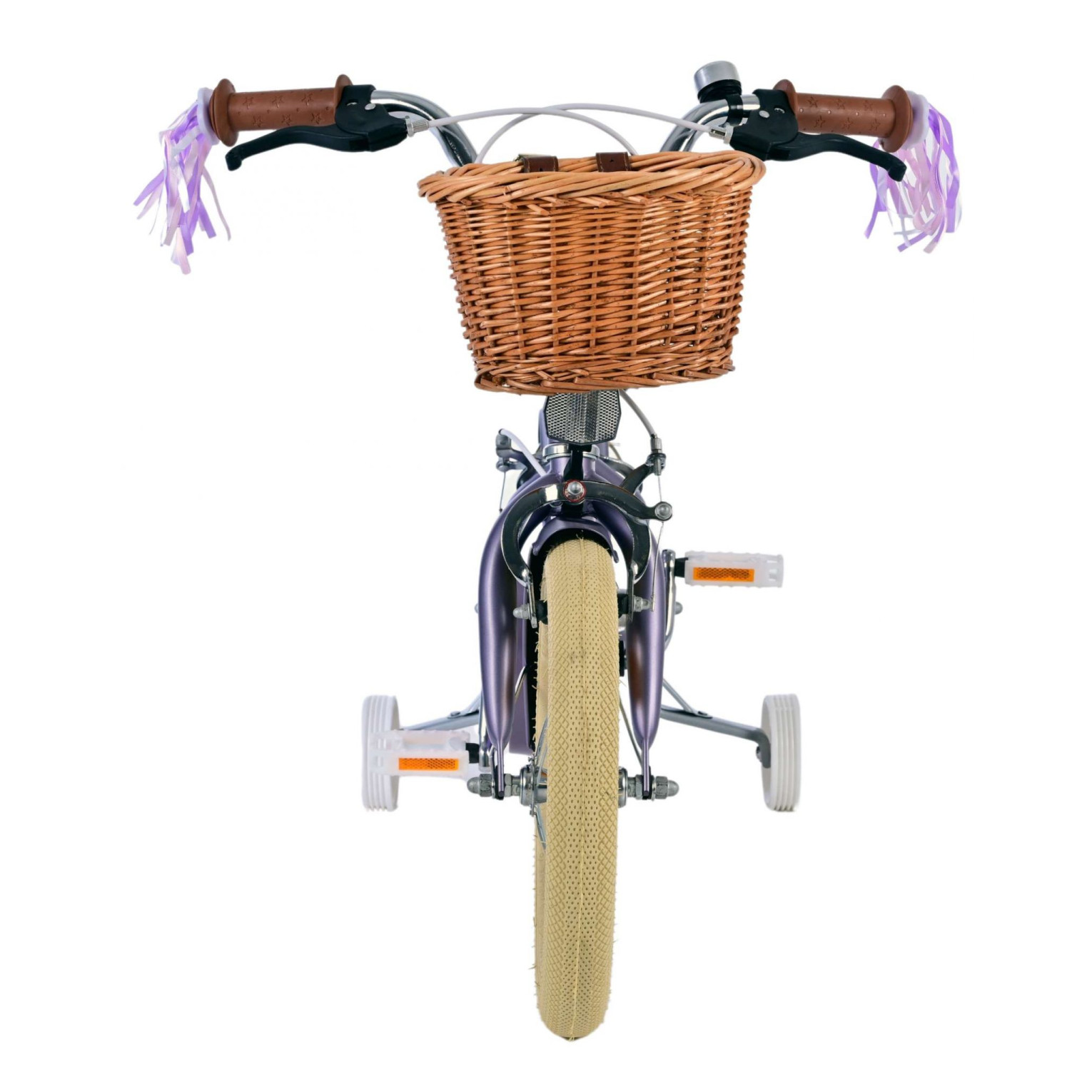 Volare Blossom Fiets - 14 inch - Paars - Twee Handremmen