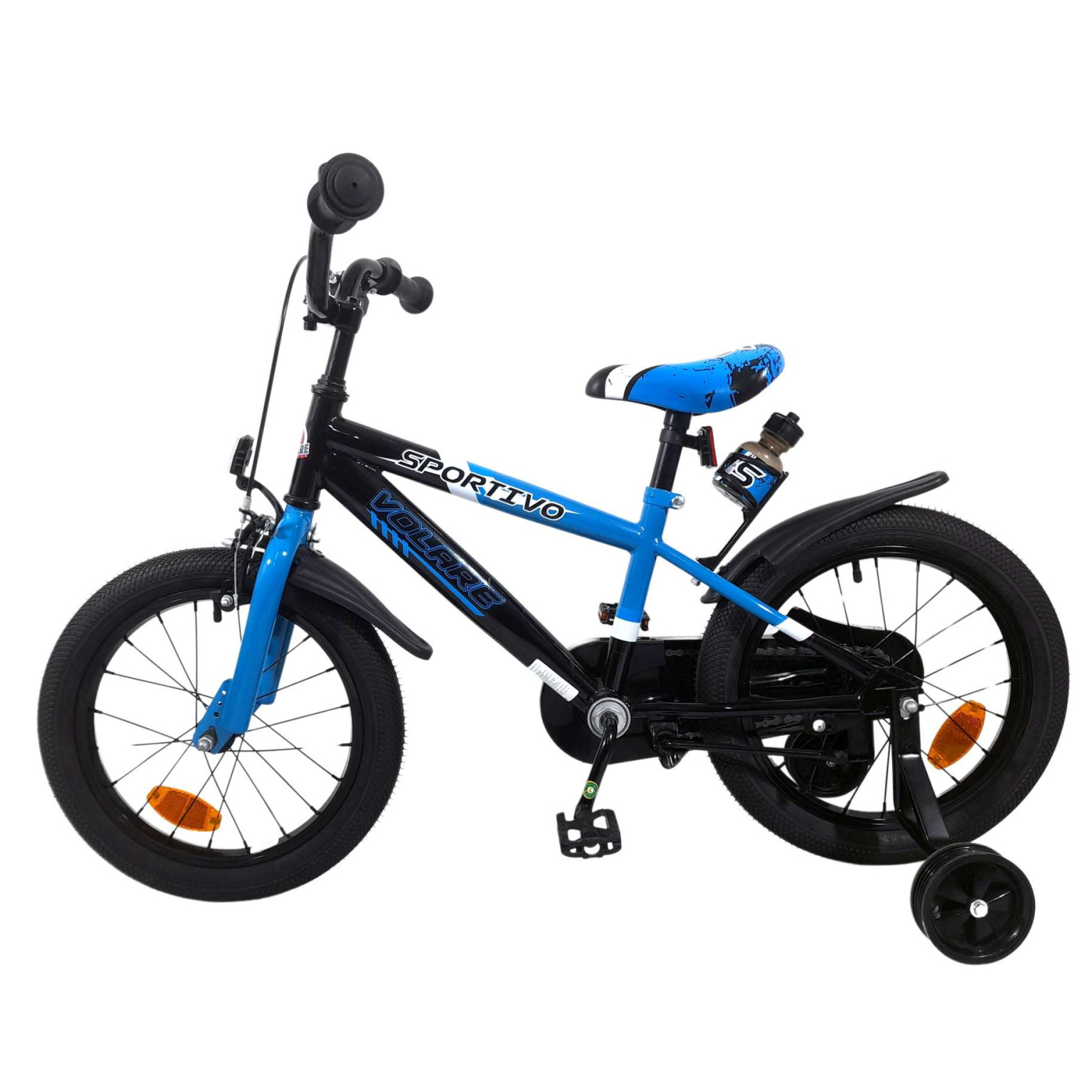 Volare Sportivo Fiets - 14 inch - Blauw Zwart