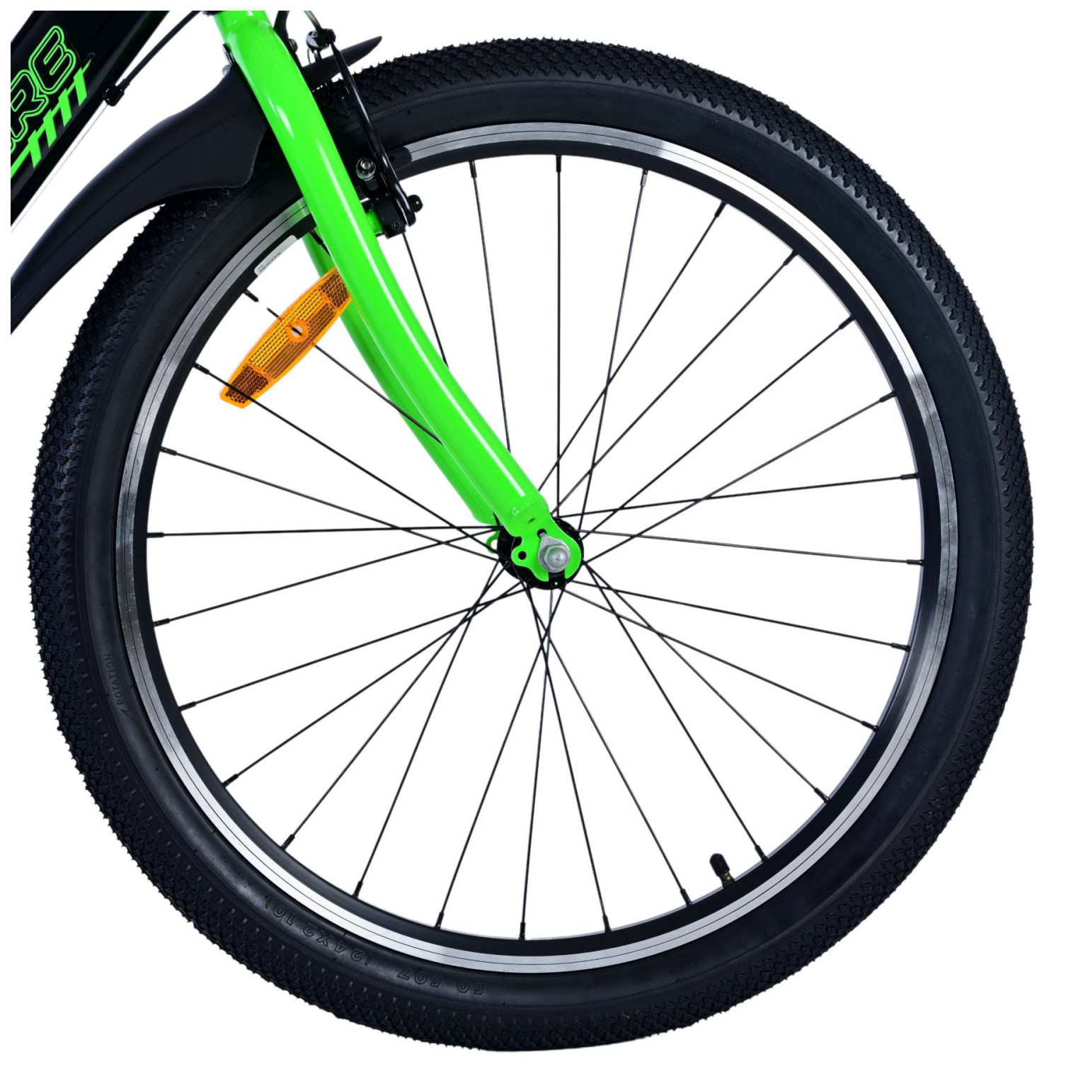 Volare Sportivo Fiets - 24 inch - 7 Speed - Zwart Groen