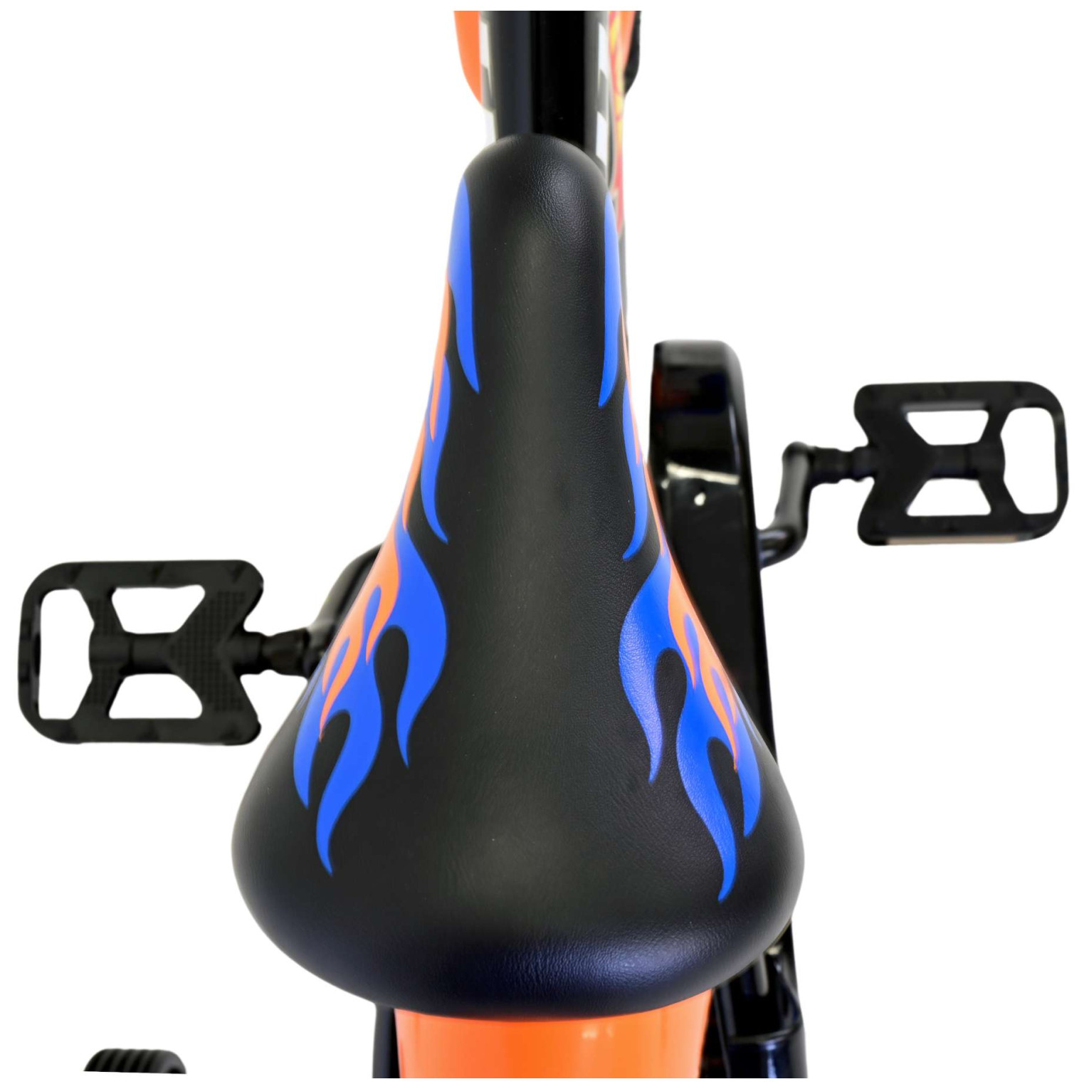 Vélo Hot Wheels - 14 pouces - Noir Orange Bleu