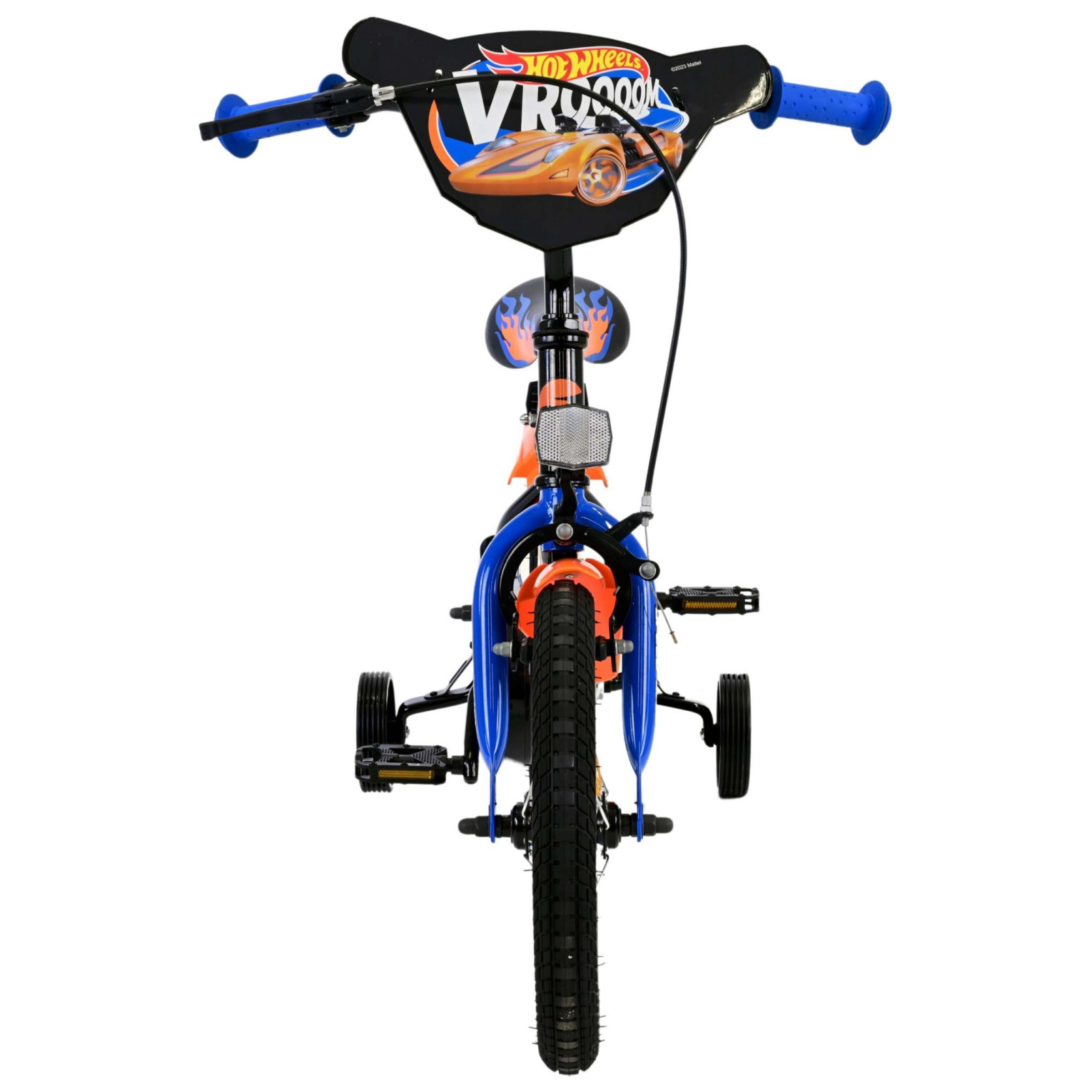 Hot Wheels Fiets - 14 inch - Zwart Oranje Blauw