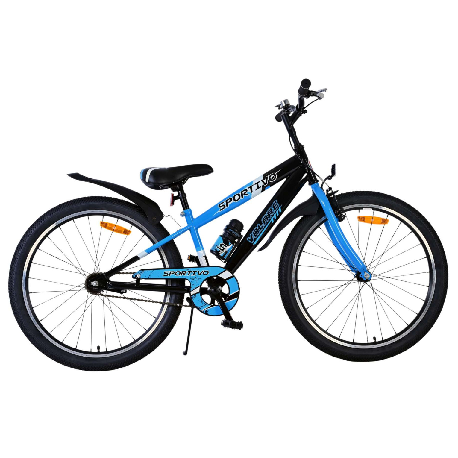 Volare Sportivo Fiets - 24 inch - Zwart Blauw