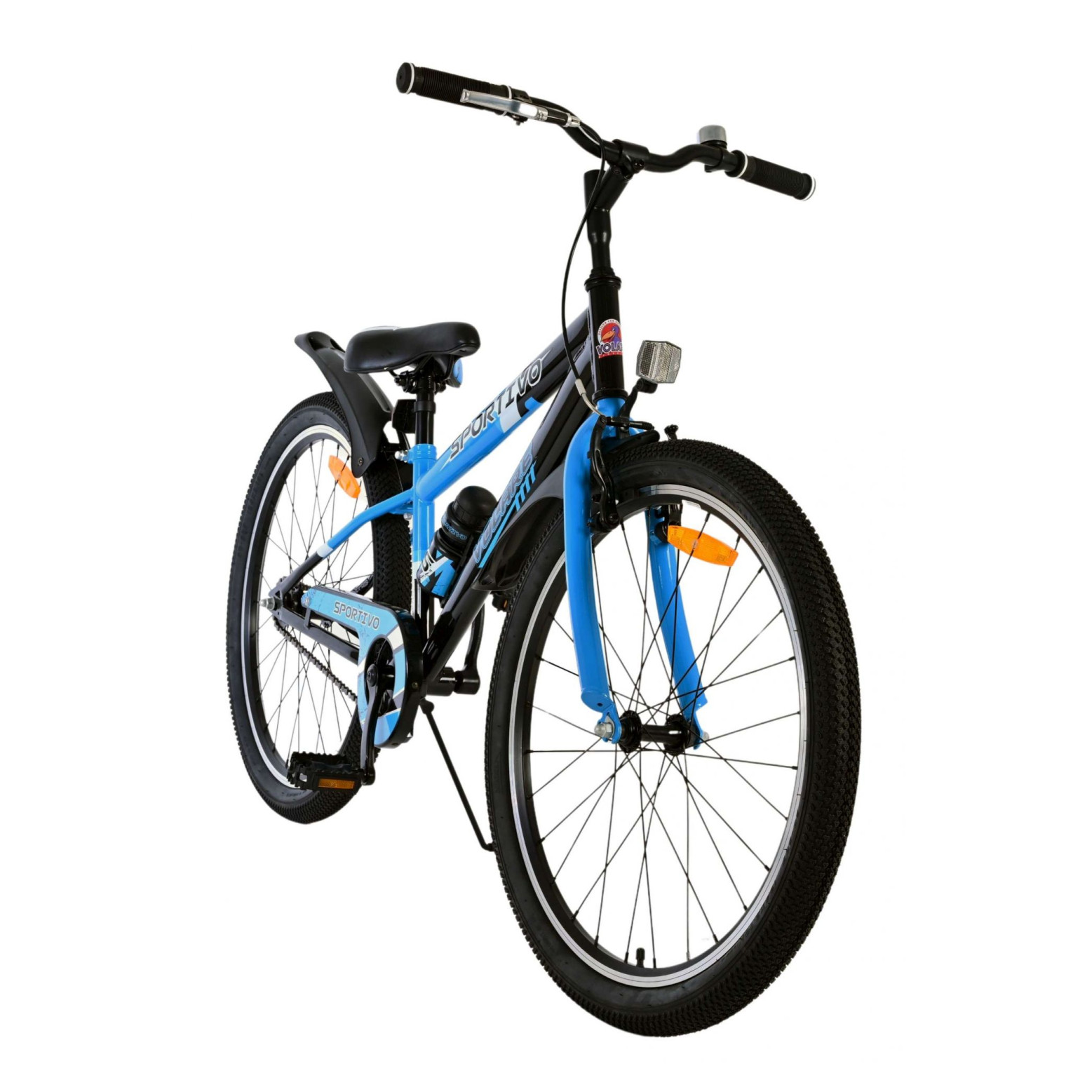 Volare Sportivo Fiets - 24 inch - Zwart Blauw