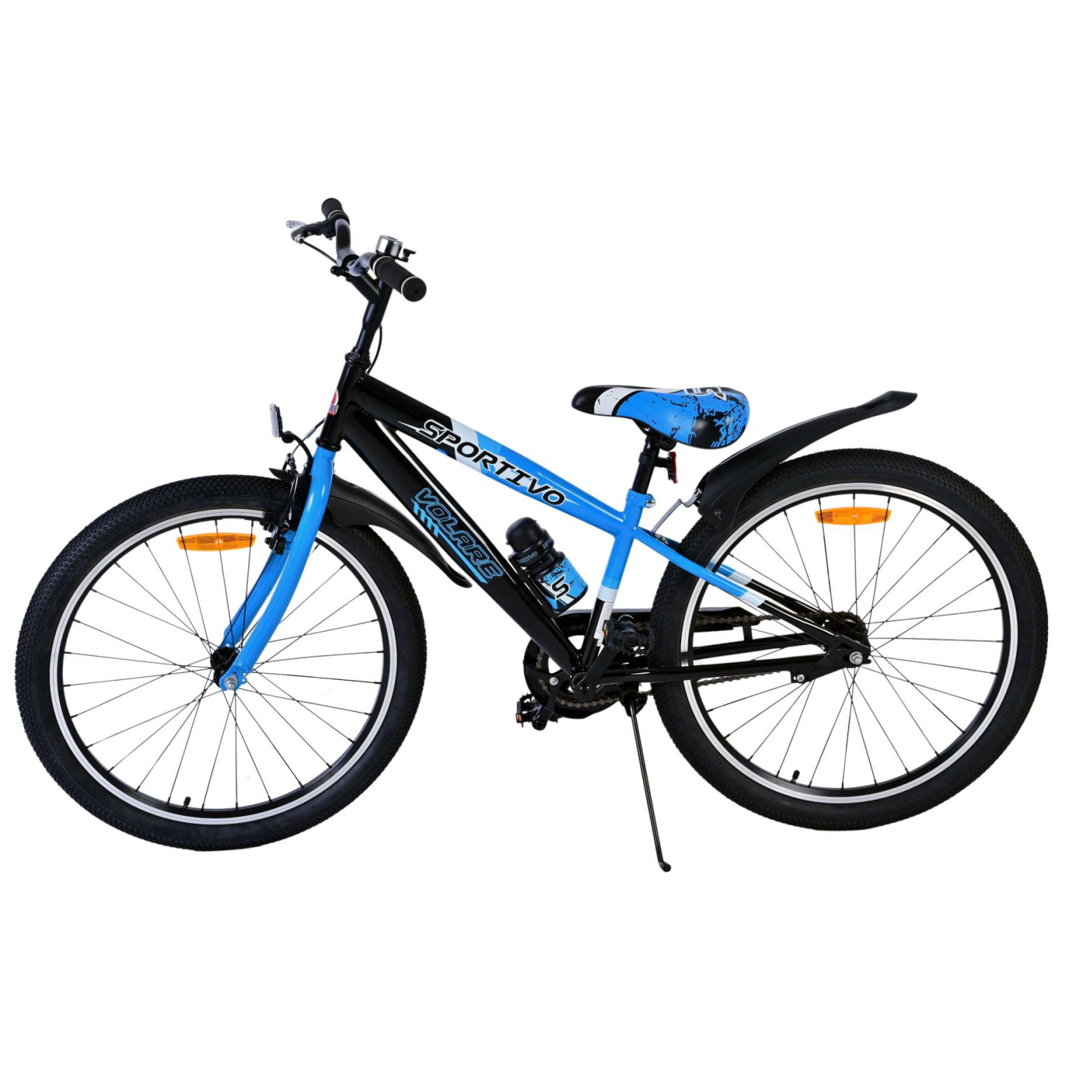 Volare Sportivo Fiets - 24 inch - Zwart Blauw