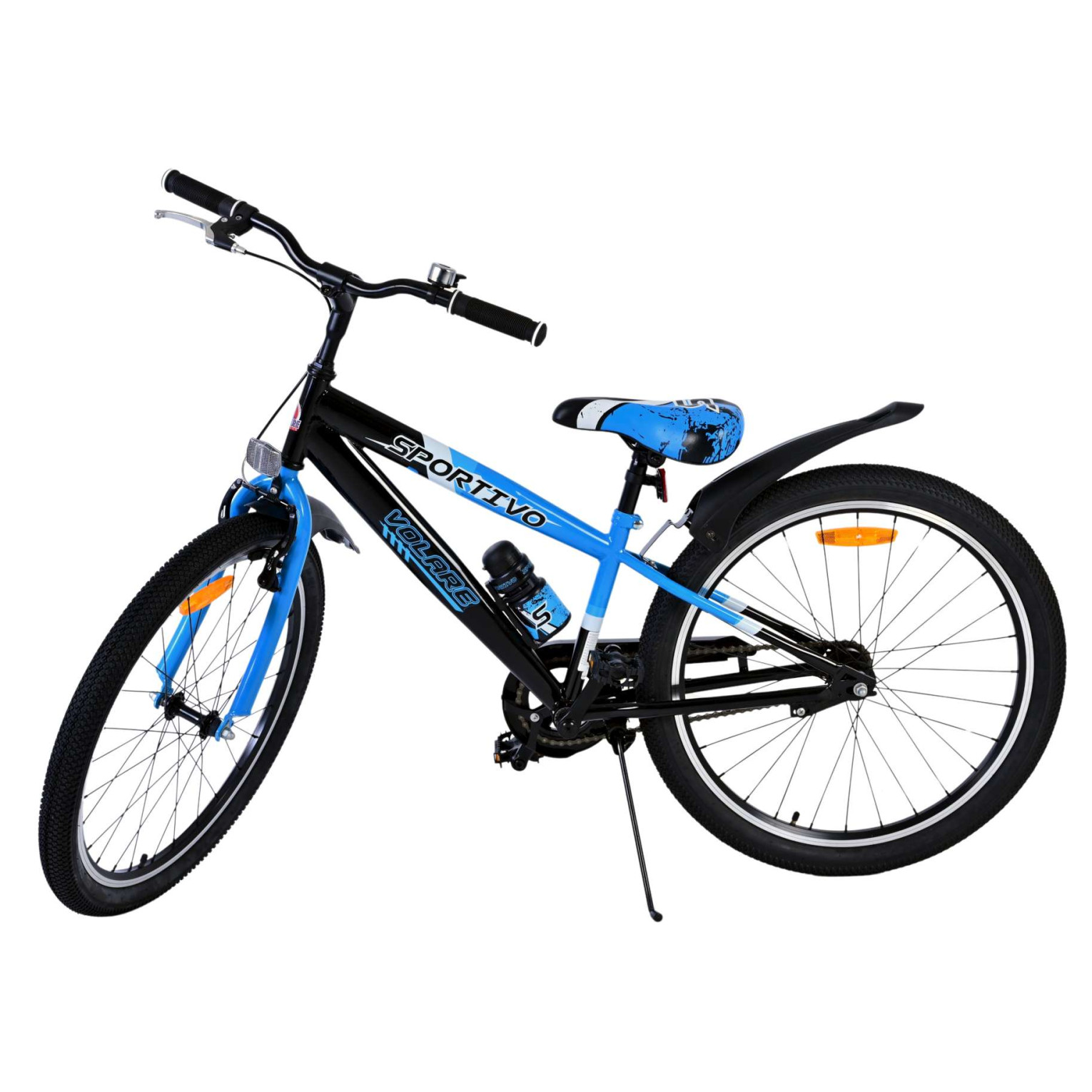 Volare Sportivo Fiets - 24 inch - Zwart Blauw