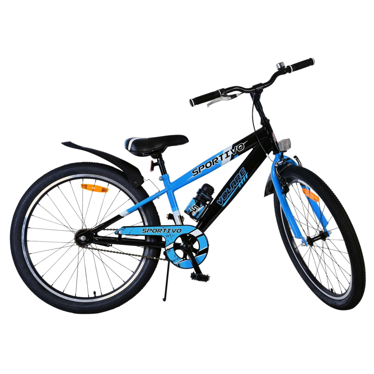 Volare Sportivo Fiets - 24 inch - Zwart Blauw