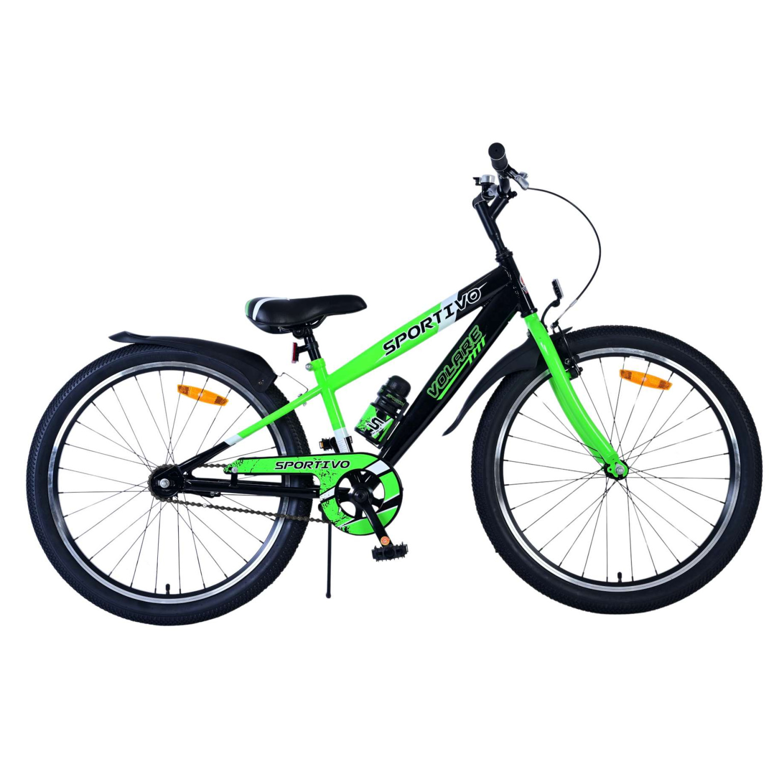 Volare Sportivo Fiets - 24 inch - Zwart Groen