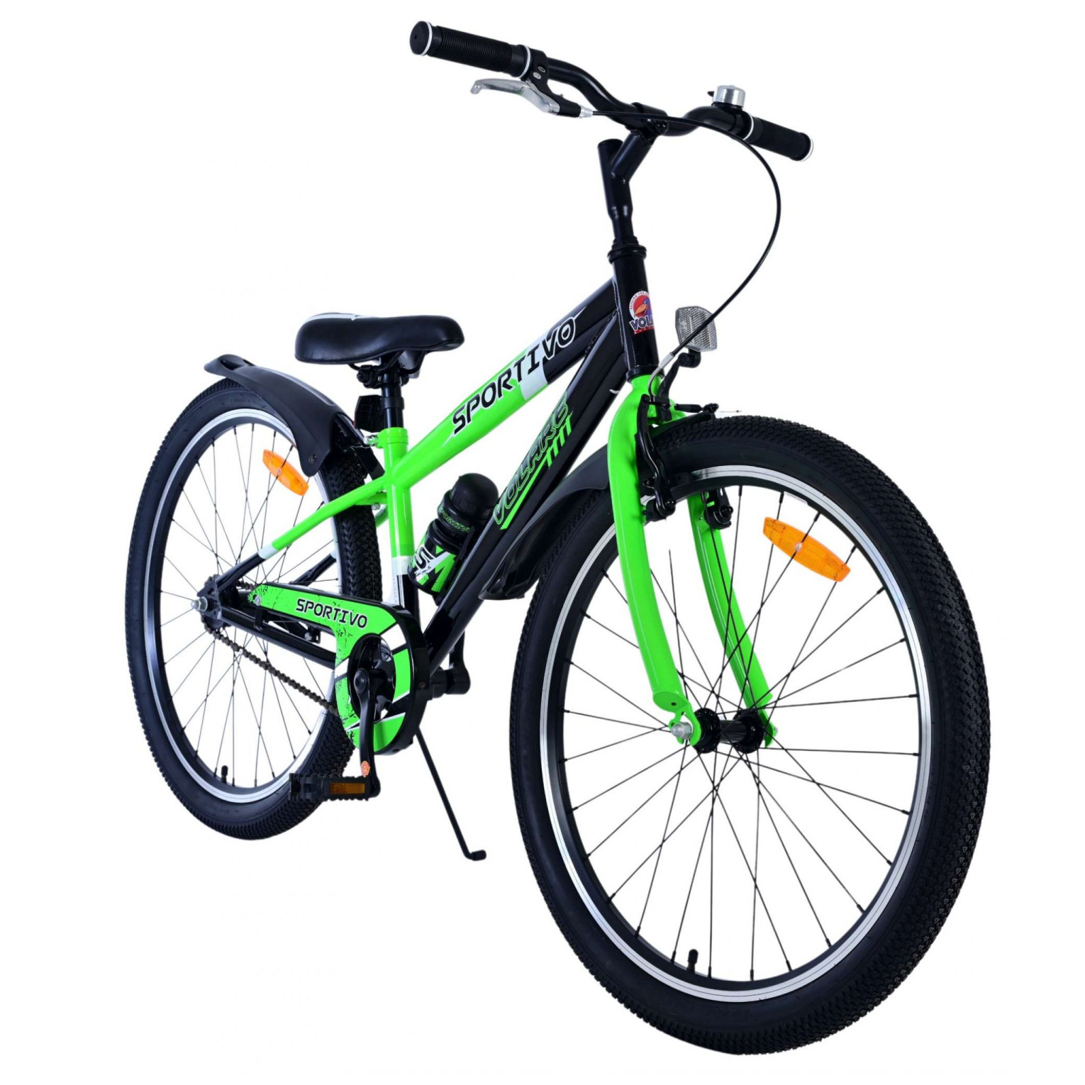 Volare Sportivo Fiets - 24 inch - Zwart Groen