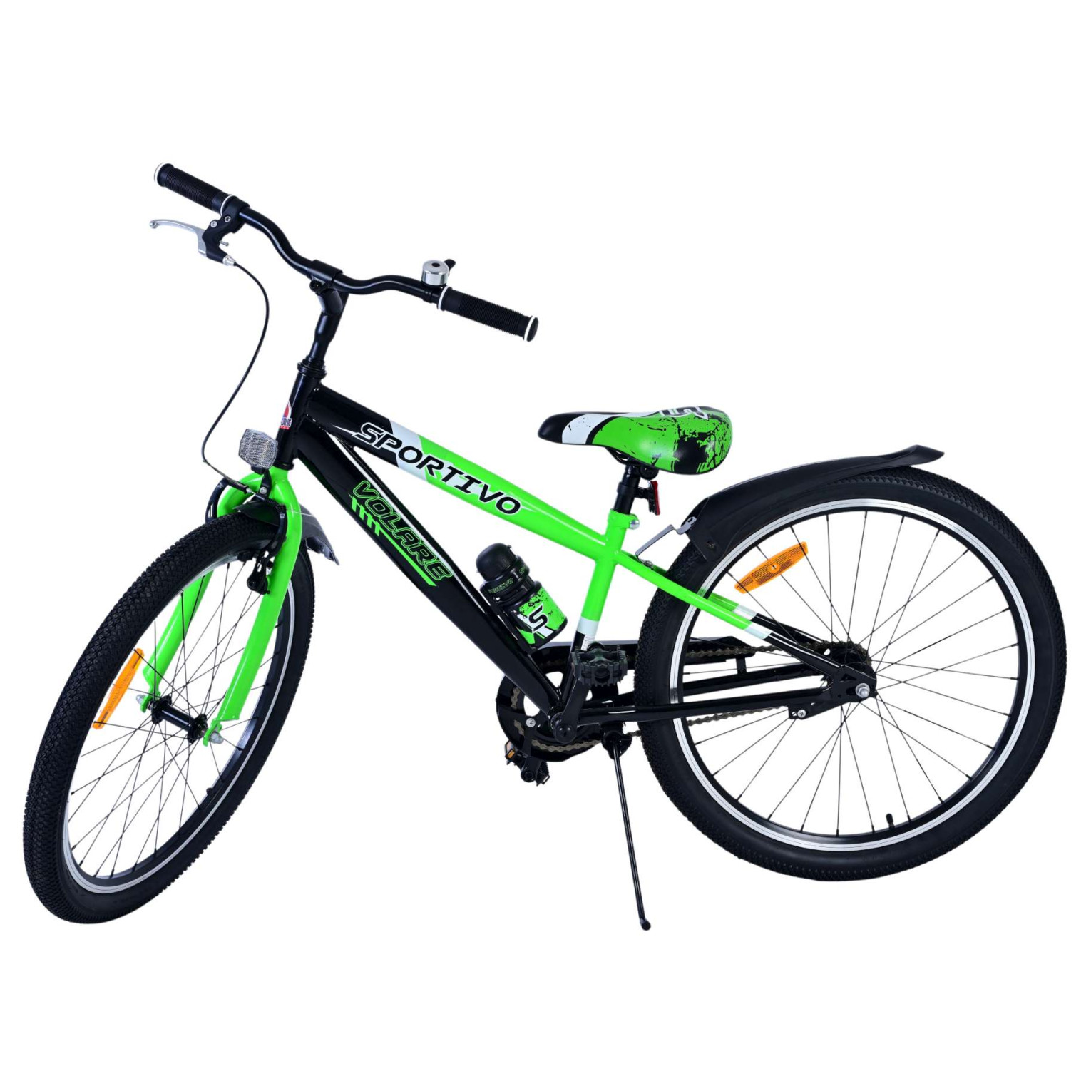 Volare Sportivo Fiets - 24 inch - Zwart Groen