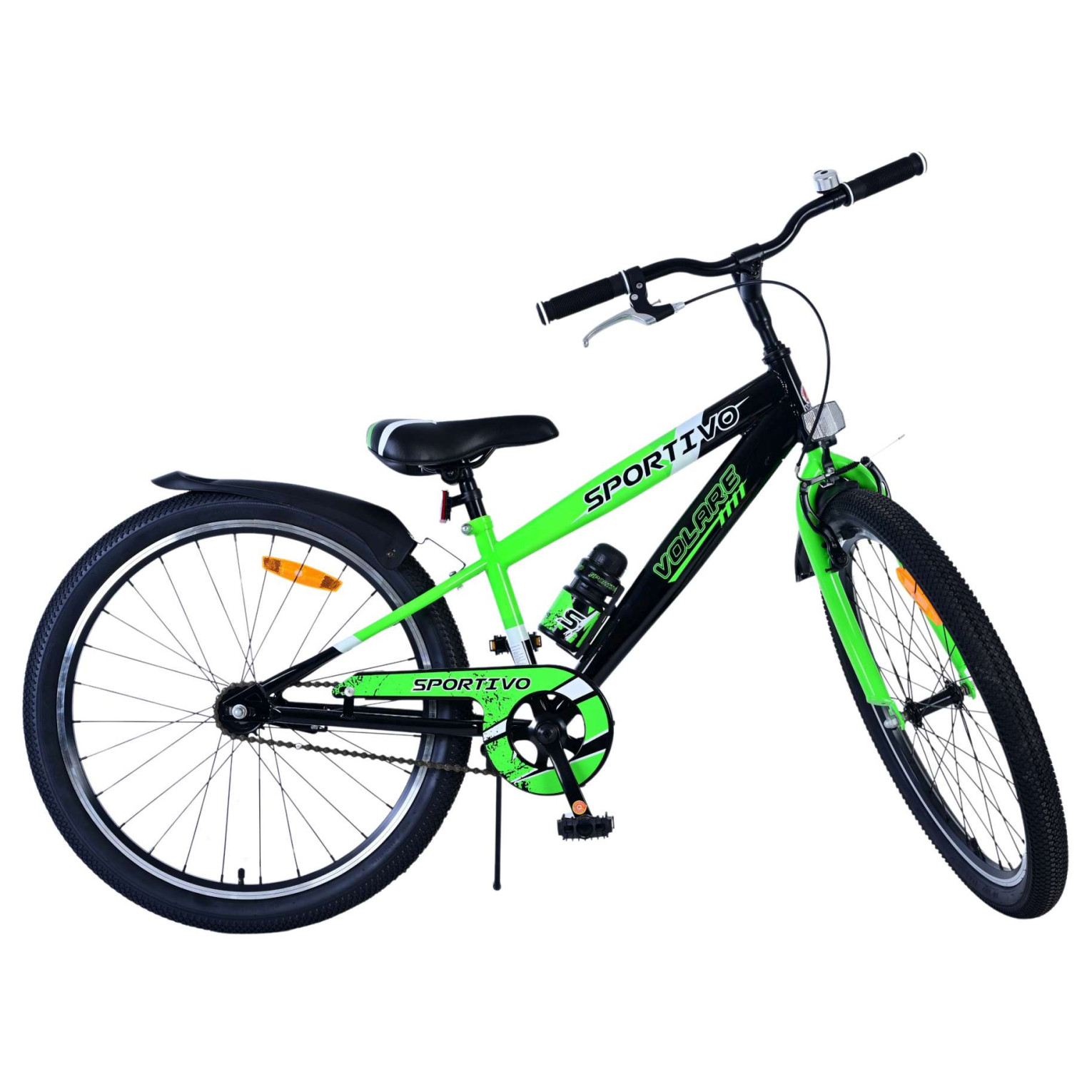 Volare Sportivo Fiets - 24 inch - Zwart Groen