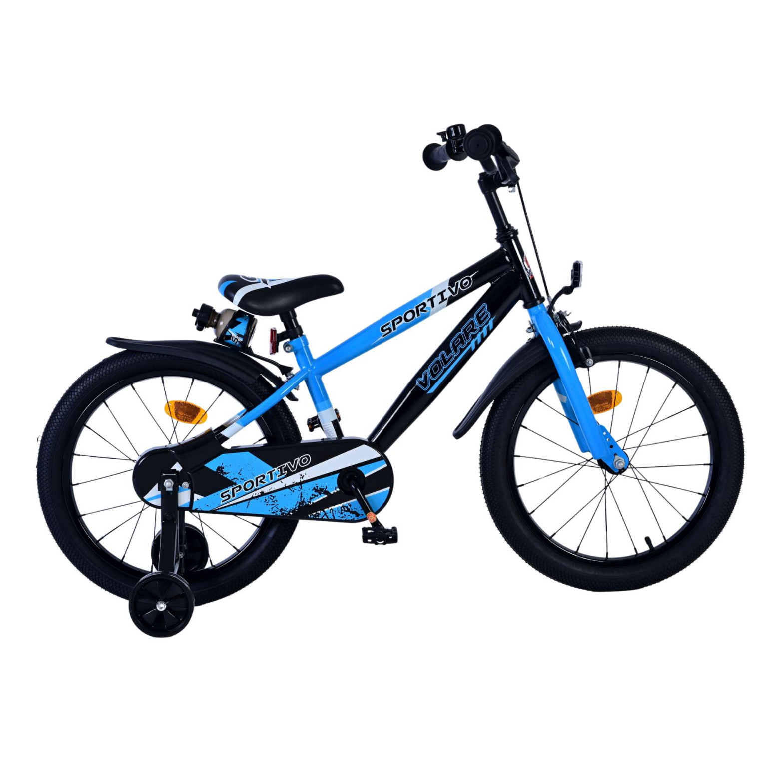 Volare Sportivo Fiets - 18 inch - Blauw Zwart