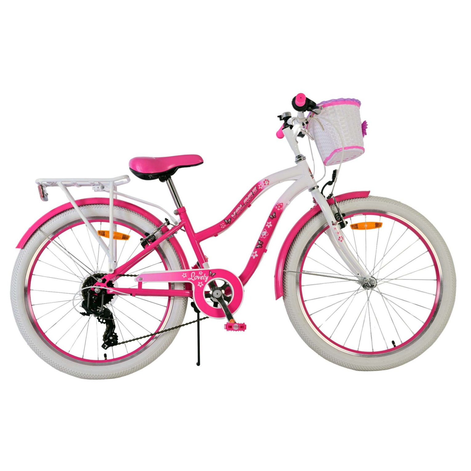 Volare Lovely Fiets - 24 inch - Roze - 7 Versnellingen