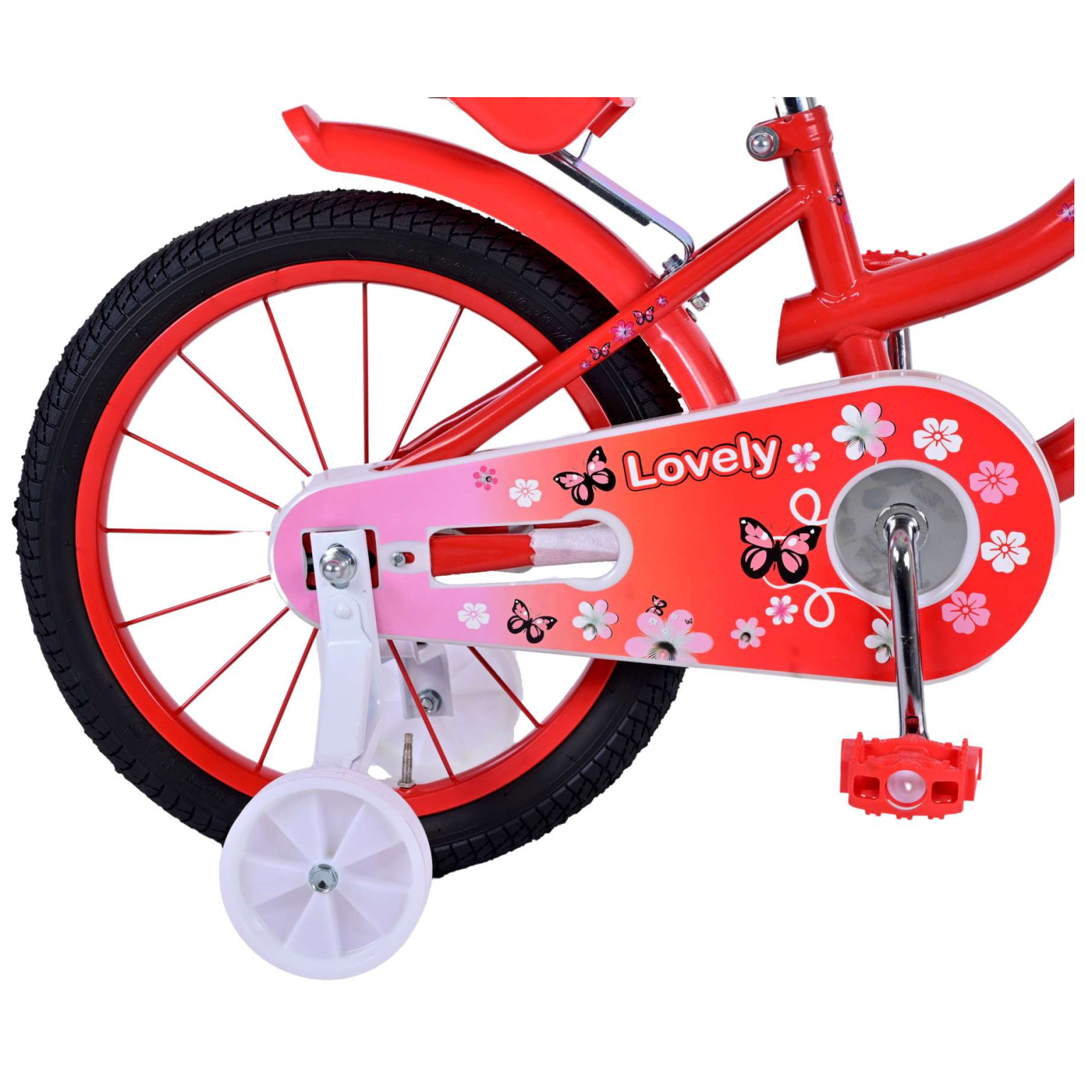 Volare Lovely Fiets - 16 inch - Rood Wit