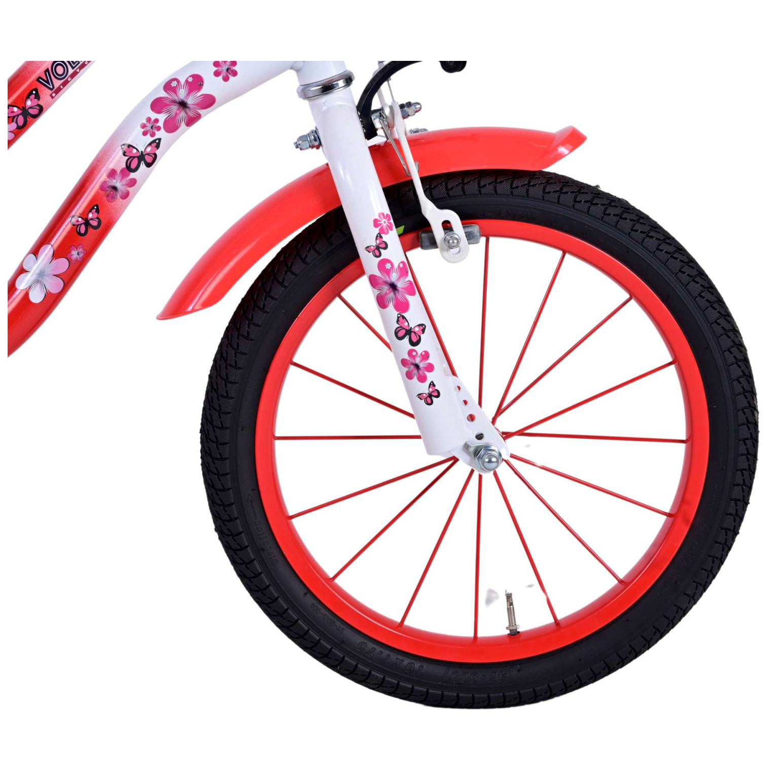 Volare Lovely Fiets - 16 inch - Rood Wit