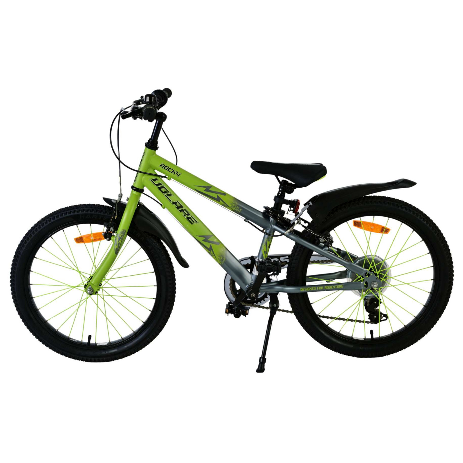 Volare Rocky Fiets - 20 inch - 7 speed - Groen/Grijs