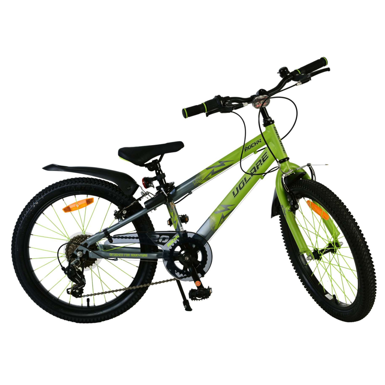 Volare Rocky Fiets - 20 inch - 7 speed - Groen/Grijs