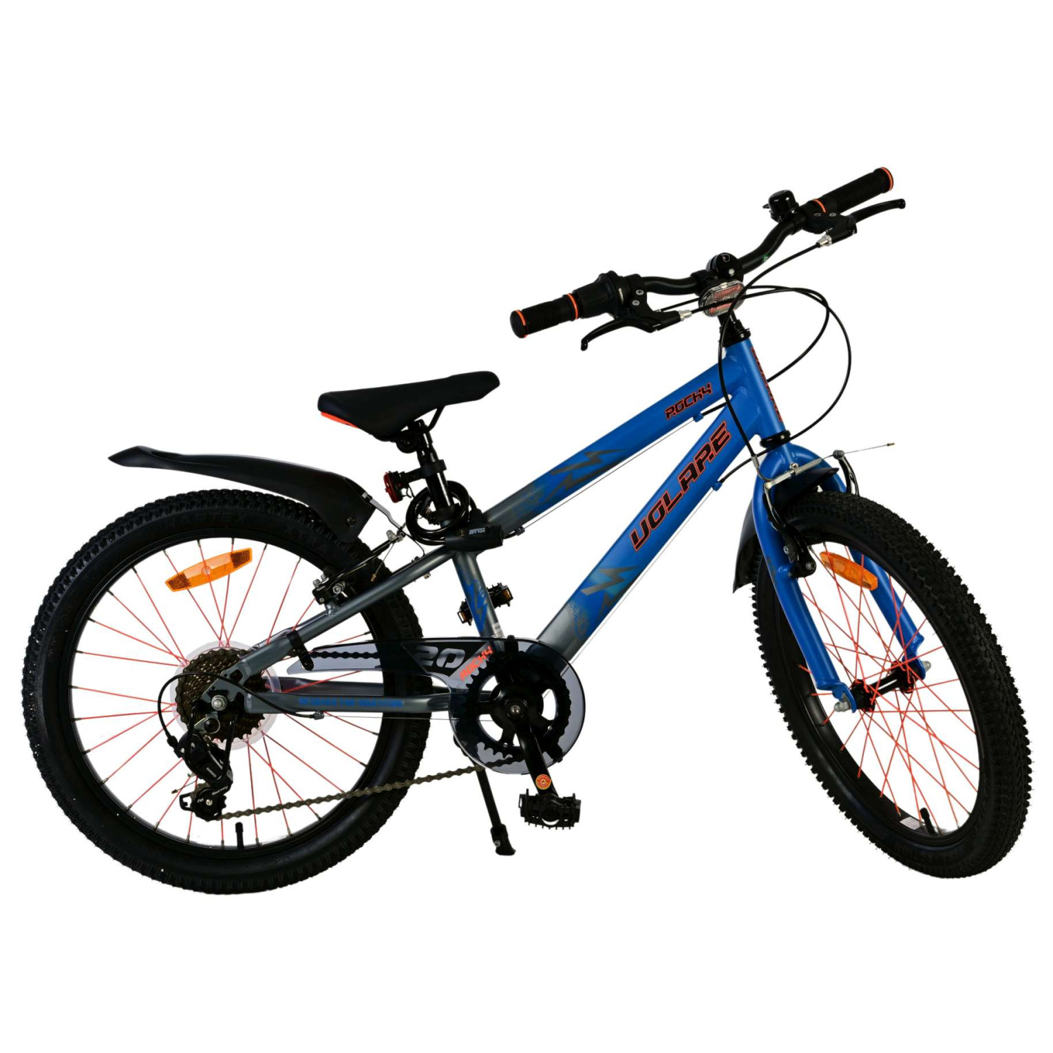 Volare Rocky Fiets - 20 inch - 7 speed - Blauw