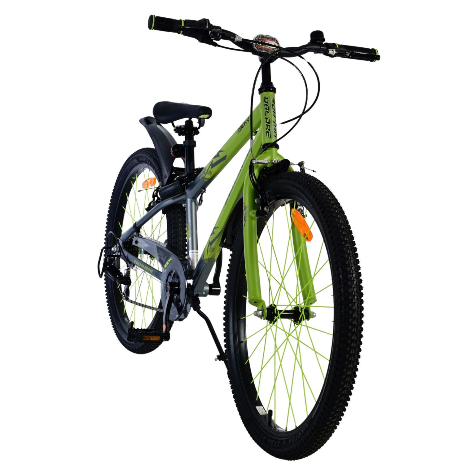 Volare Rocky Fiets - 24 inch - Groen - 7 speed