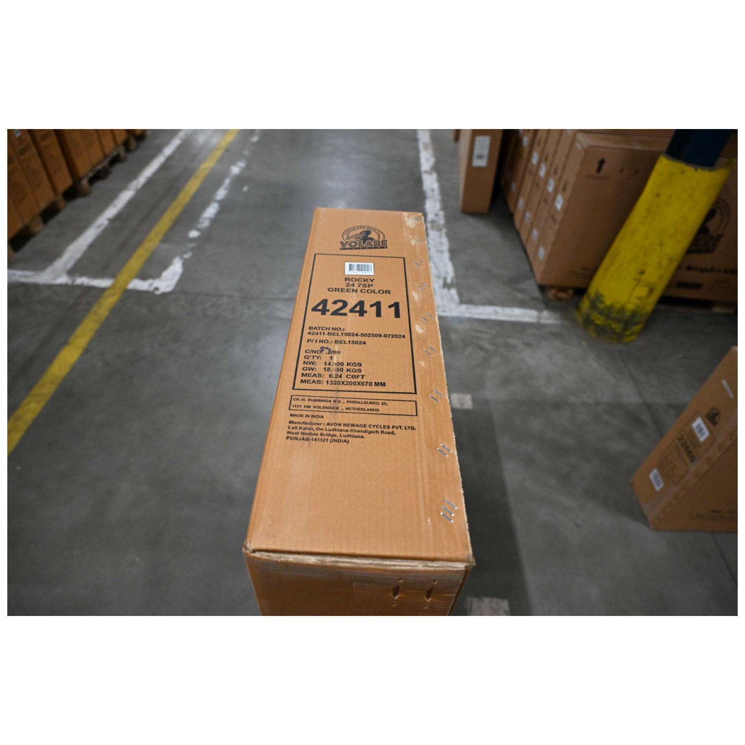 Volare Rocky Fiets - 24 inch - Groen - 7 speed