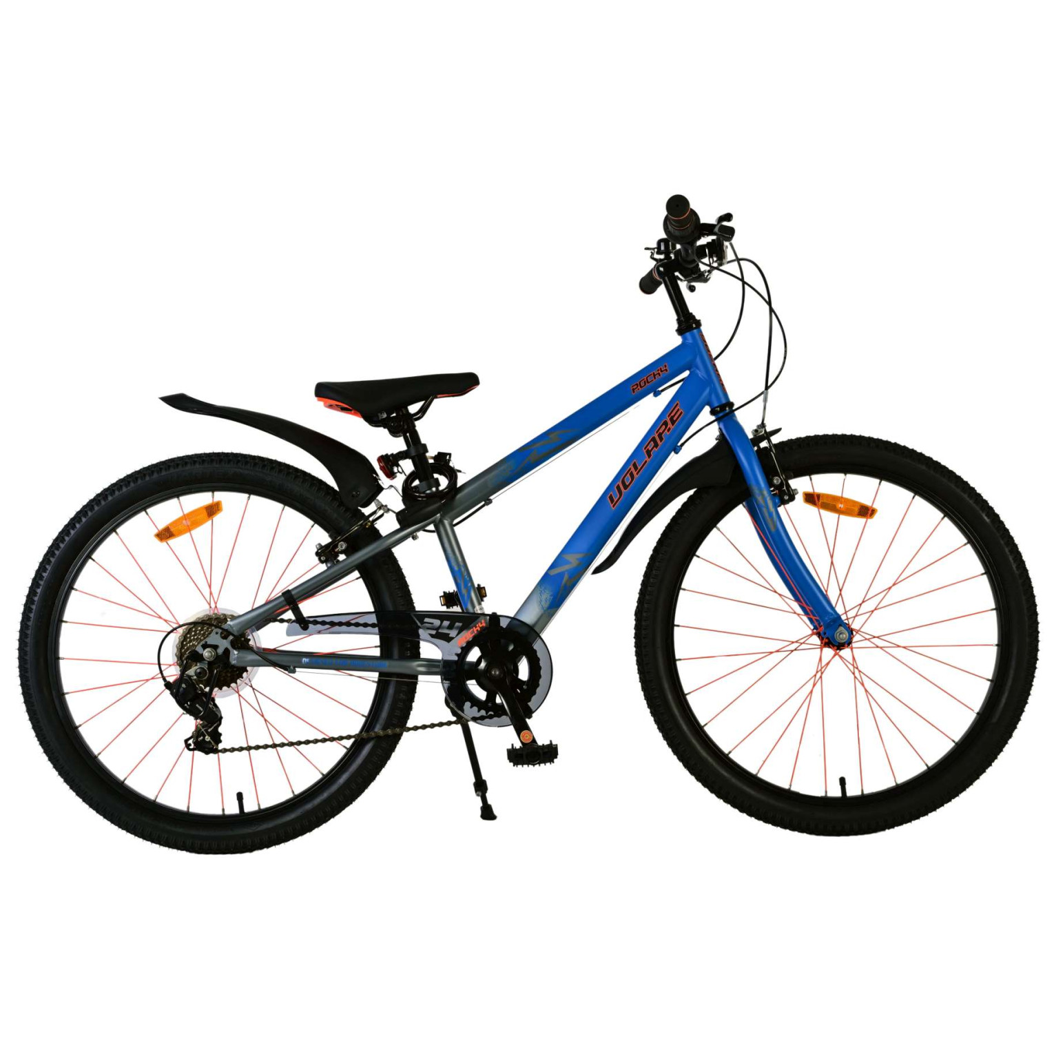 Volare Rocky Fiets - 24 inch - Blauw - 7 speed
