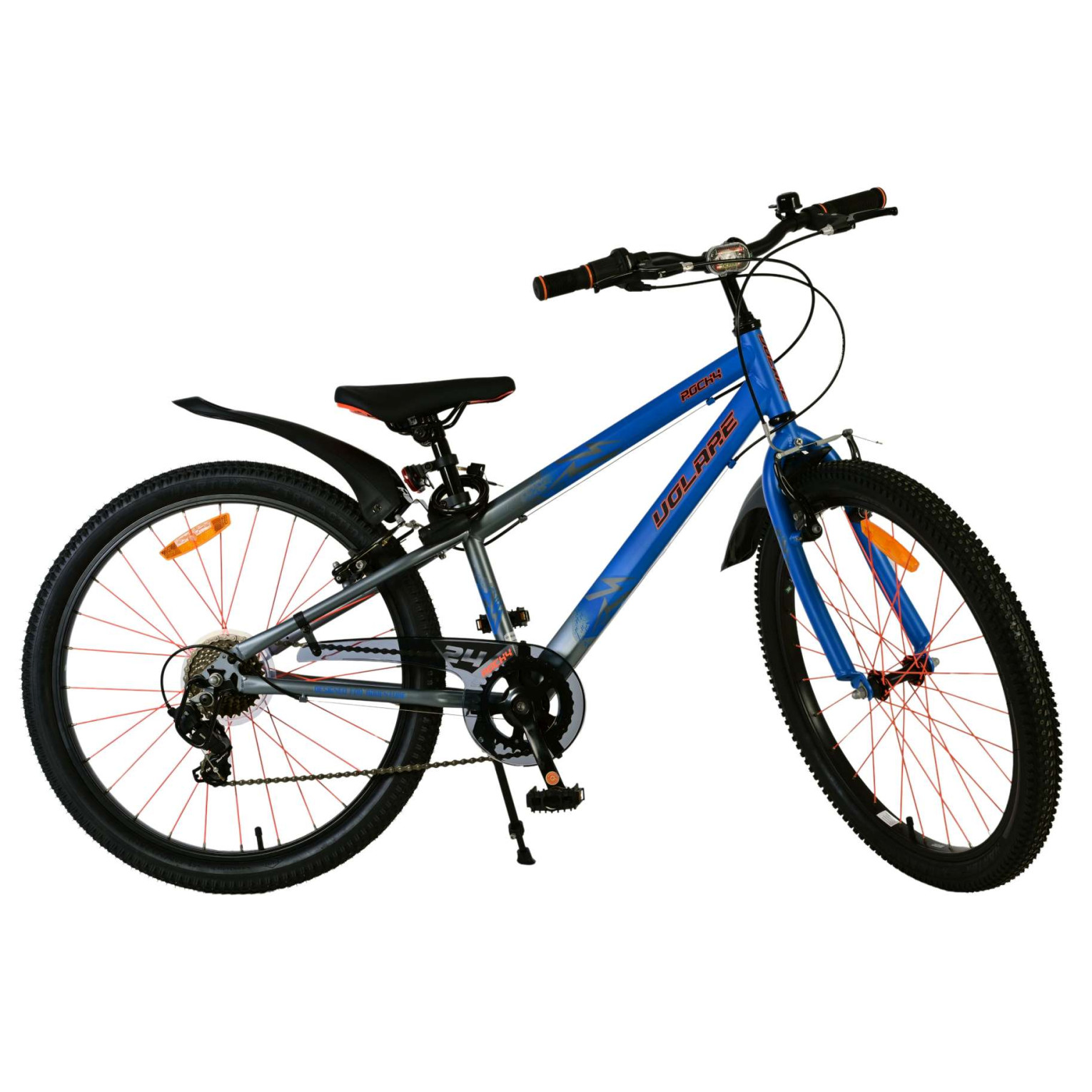 Volare Rocky Fiets - 24 inch - Blauw - 7 speed