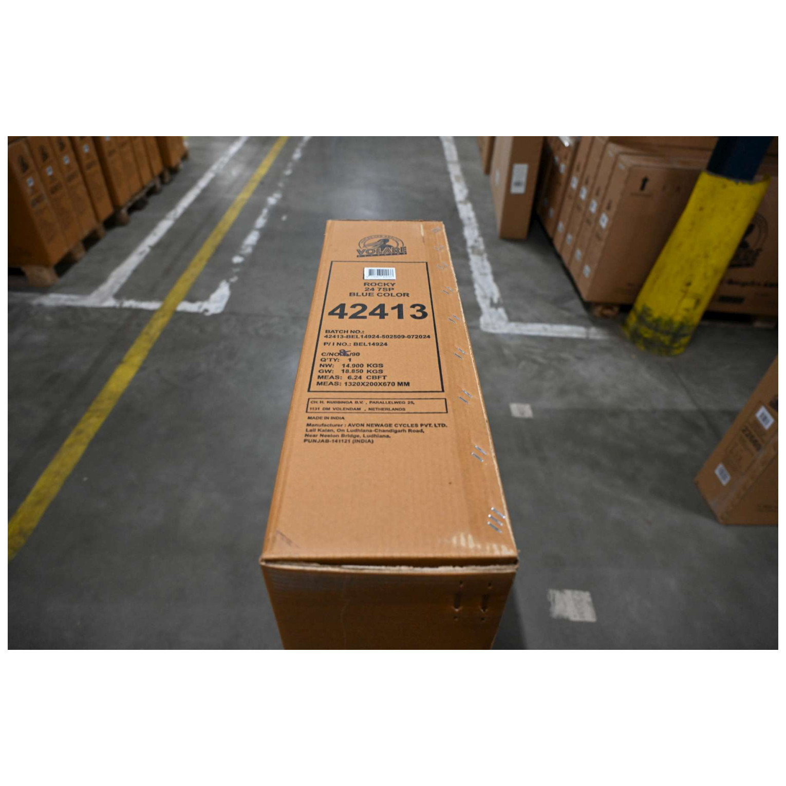 Volare Rocky Fiets - 24 inch - Blauw - 7 speed