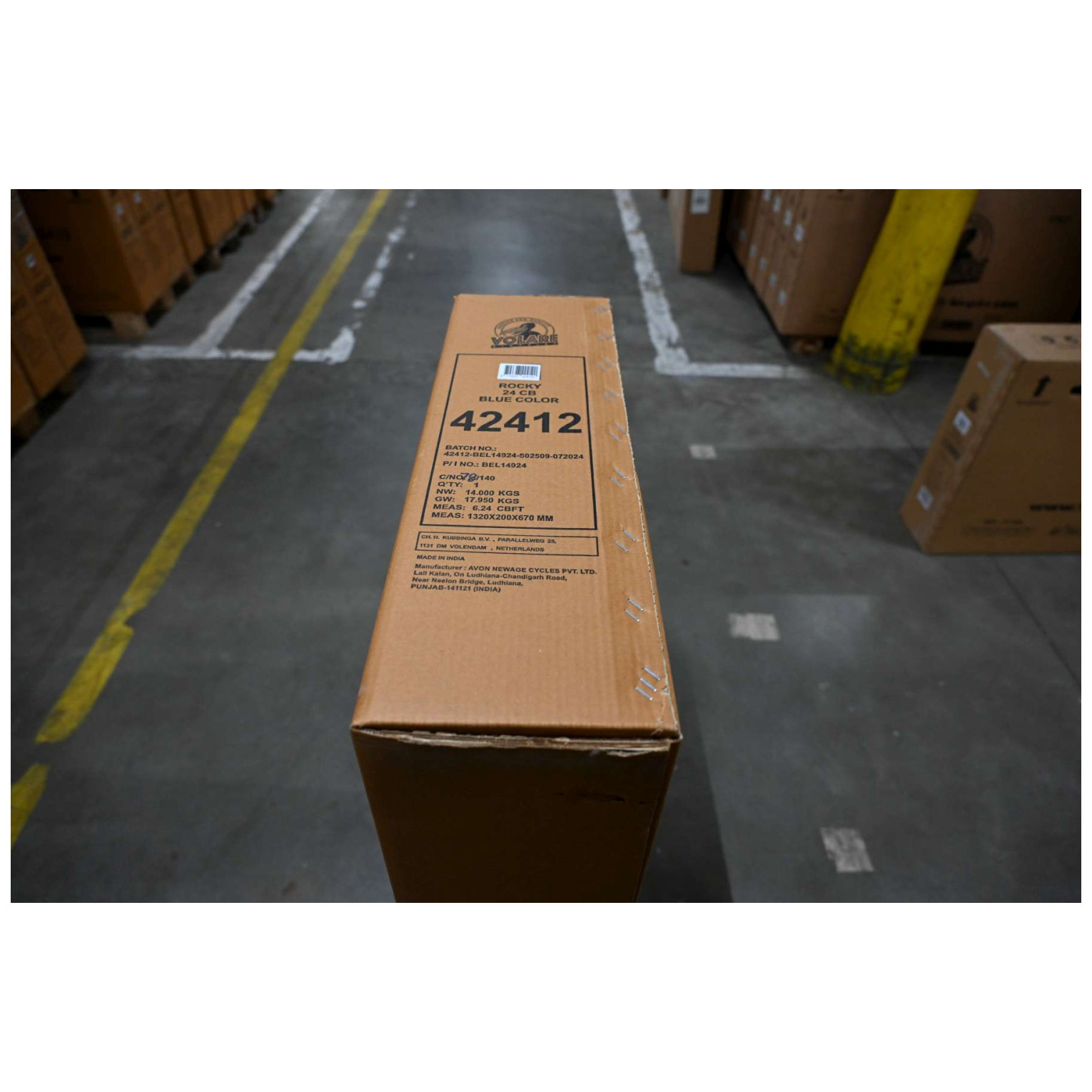 Volare Rocky Fiets - 24 inch - Blauw