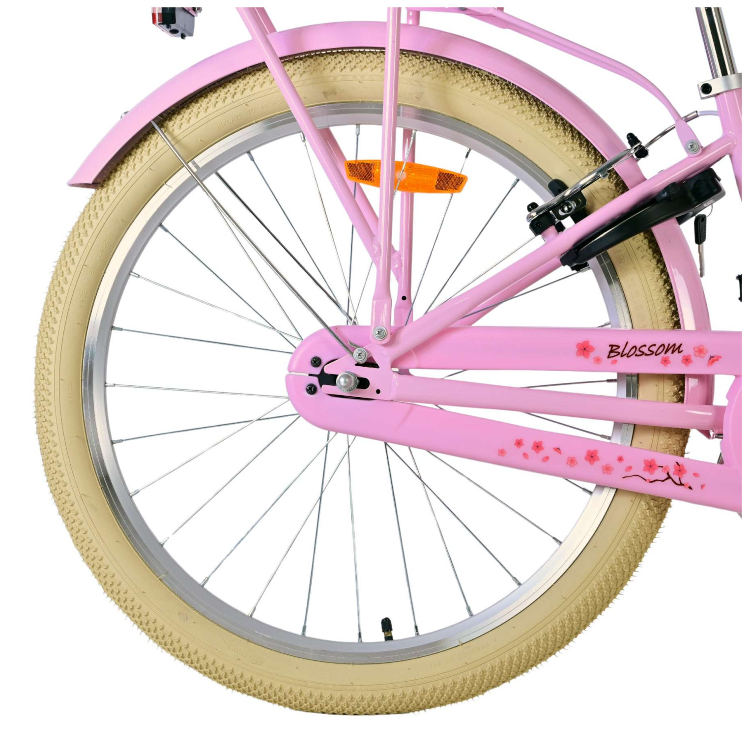 Volare Blossom Fiets - 24 inch - Roze - Twee handremmen