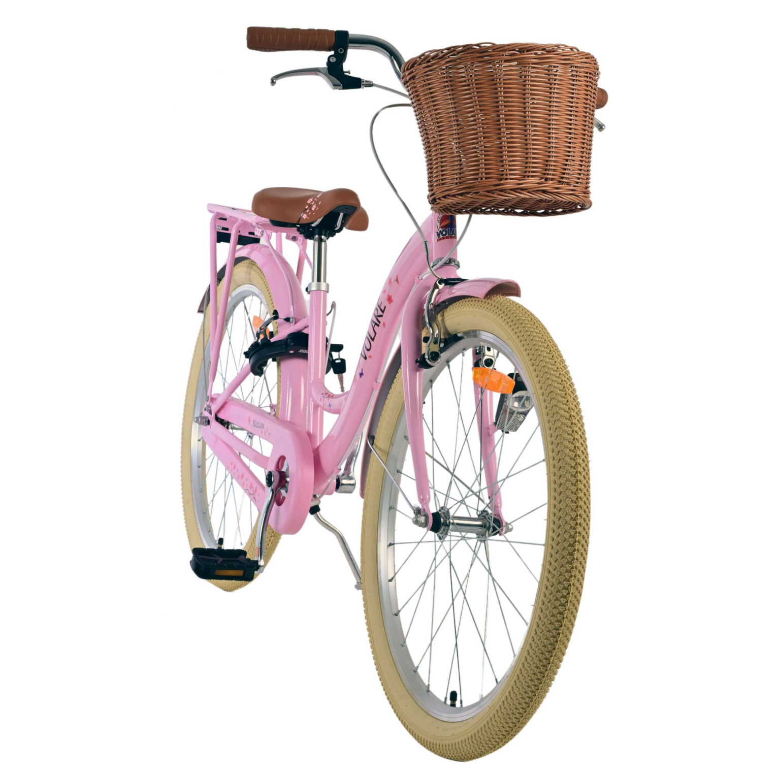 Volare Blossom Fiets - 24 inch - Roze - Twee handremmen