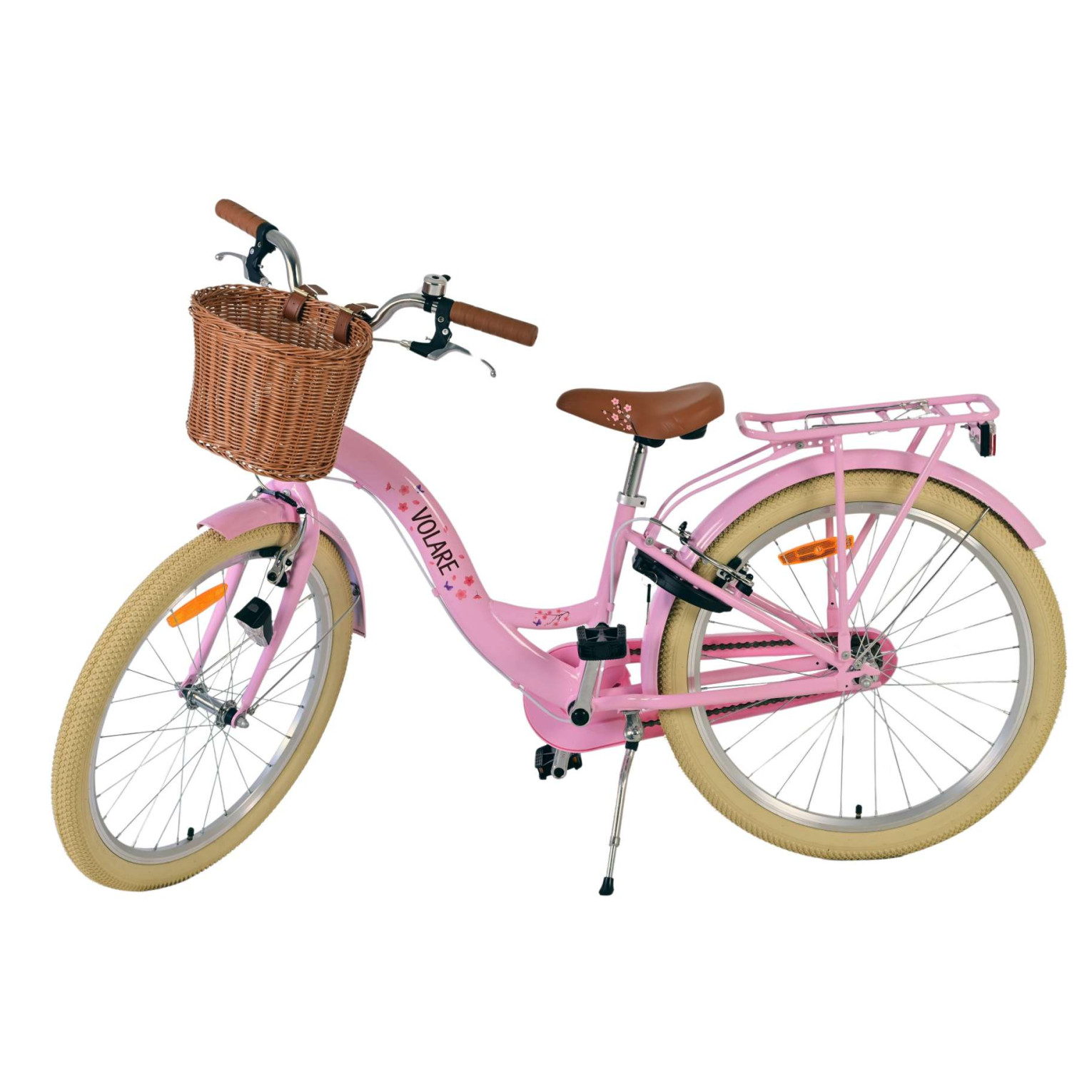 Volare Blossom Fiets - 24 inch - Roze - Twee handremmen