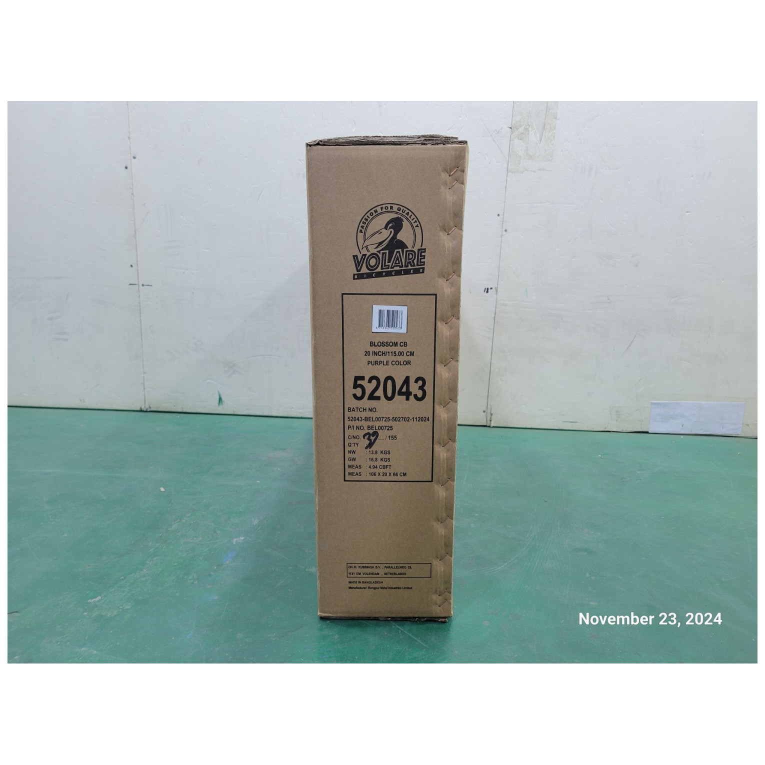 Volare Blossom Fiets - 20 inch - Paars