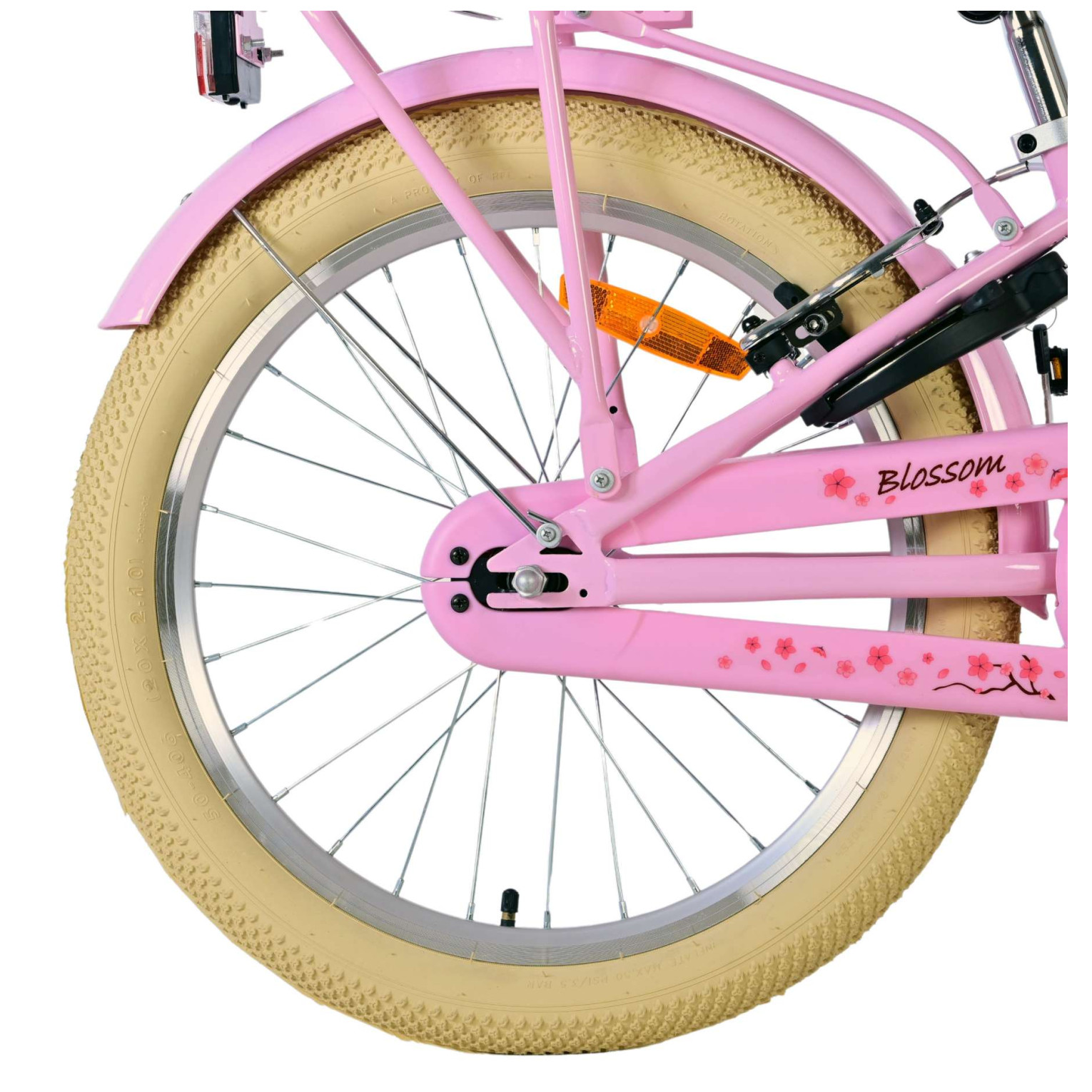 Volare Blossom Fiets - 20 inch - Roze - Twee handremmen